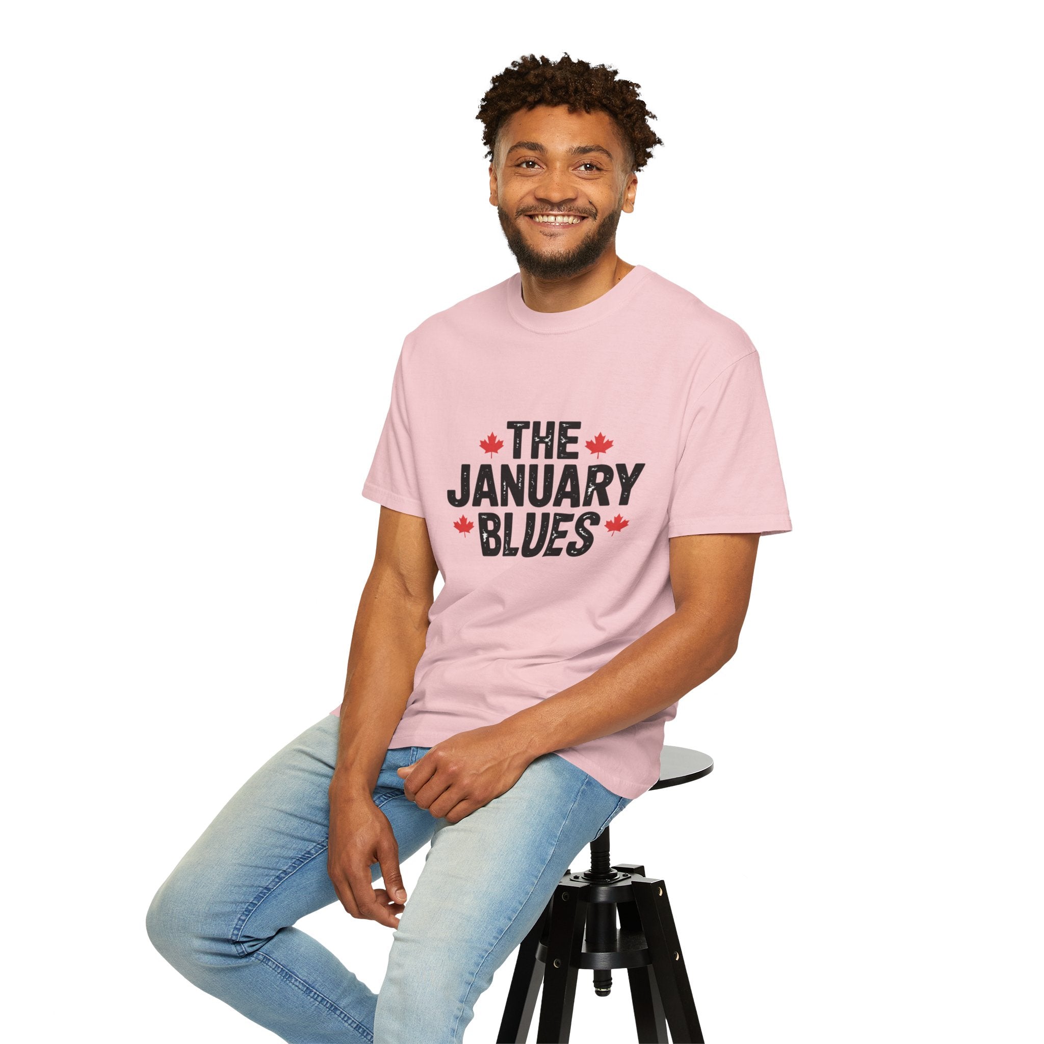 "The January Blues" Graphic Tee (Canadian Maple Leaf Accent) - T shirt