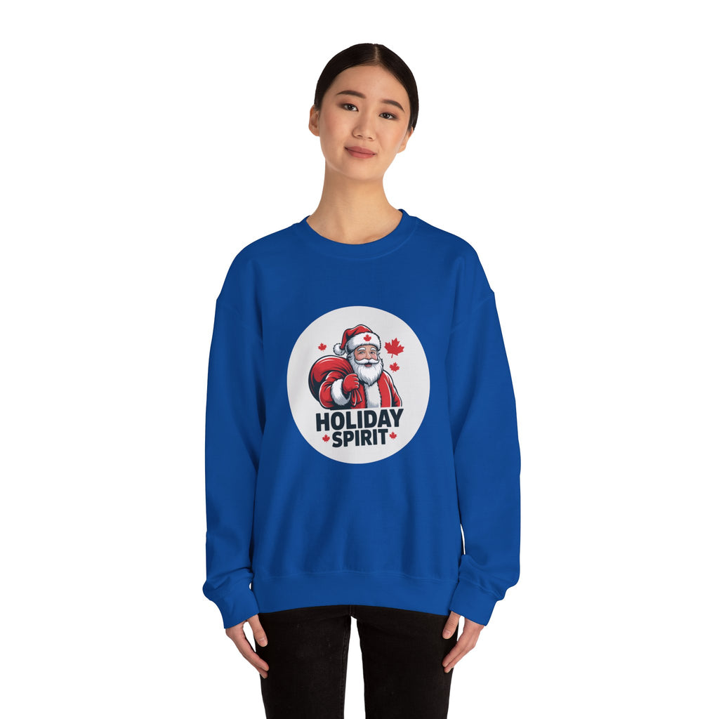 Holiday Spirit Sweatshirt — Santa Claus Christmas Crewneck