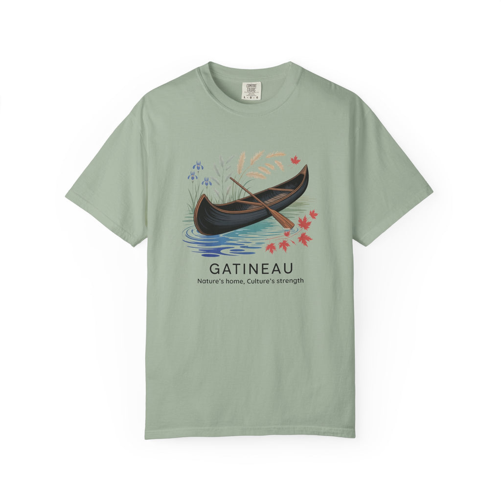 Gatineau Canoe T‑Shirt — Scenic Vintage Canoe Graphic Tee