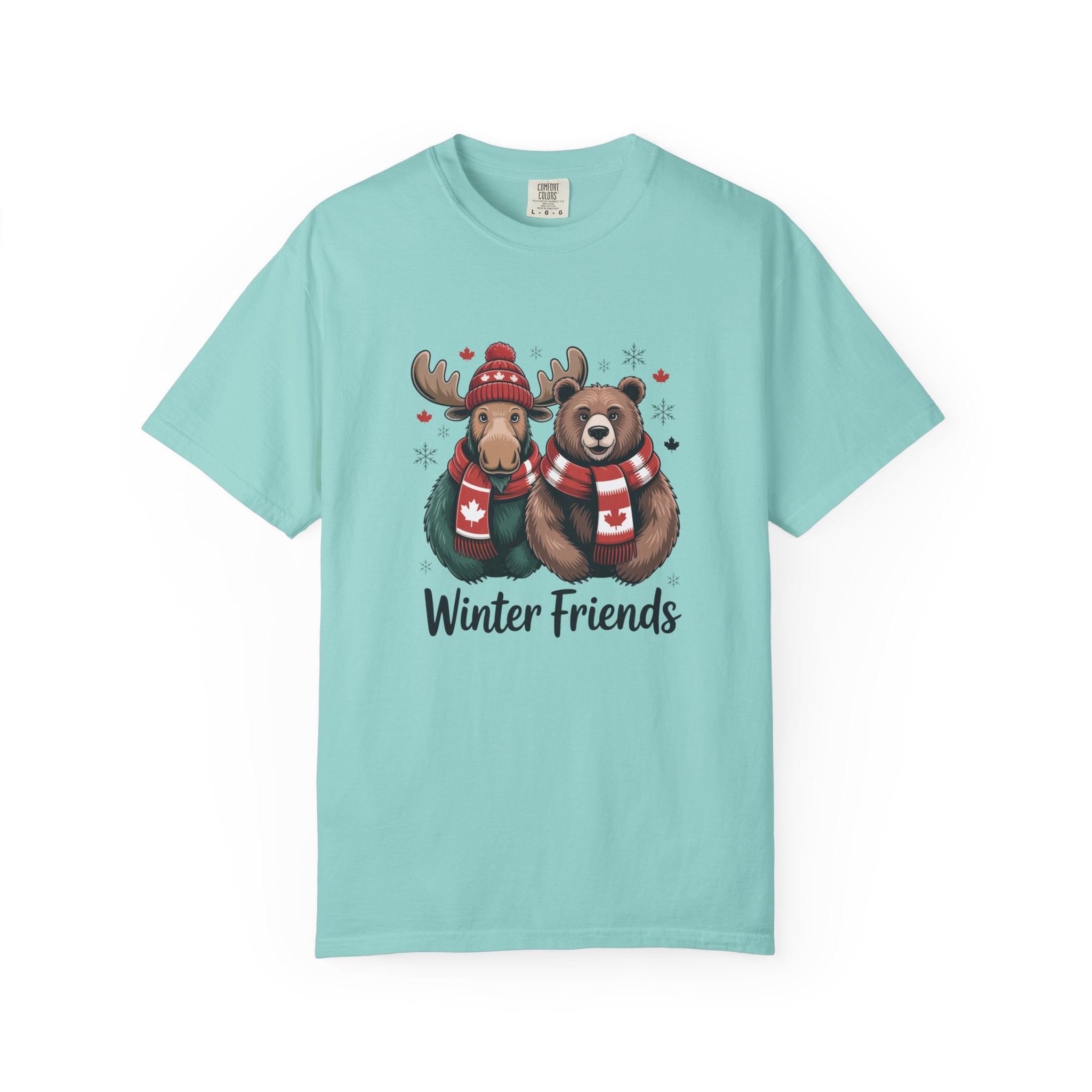 Winter Friends T-Shirt — Moose & Bear Holiday Graphic Tee