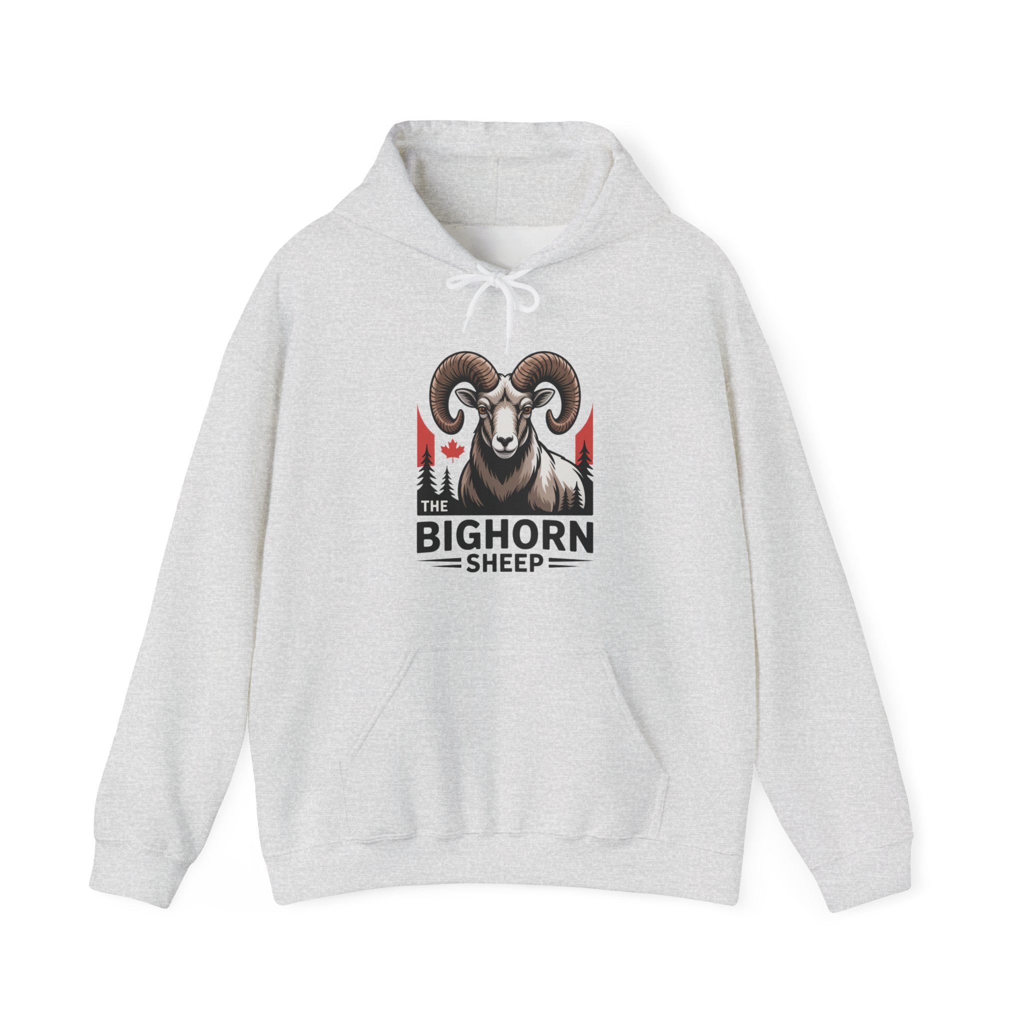 Bighorn Sheep Hoodie — Vintage Mountain Ram Graphic Pullover