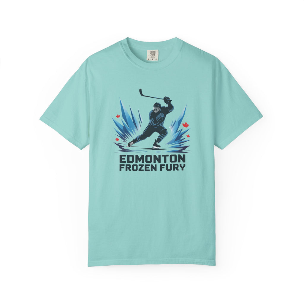 Edmonton Frozen Fury Hockey T-Shirt — Men's Ice Hockey Graphic Tee