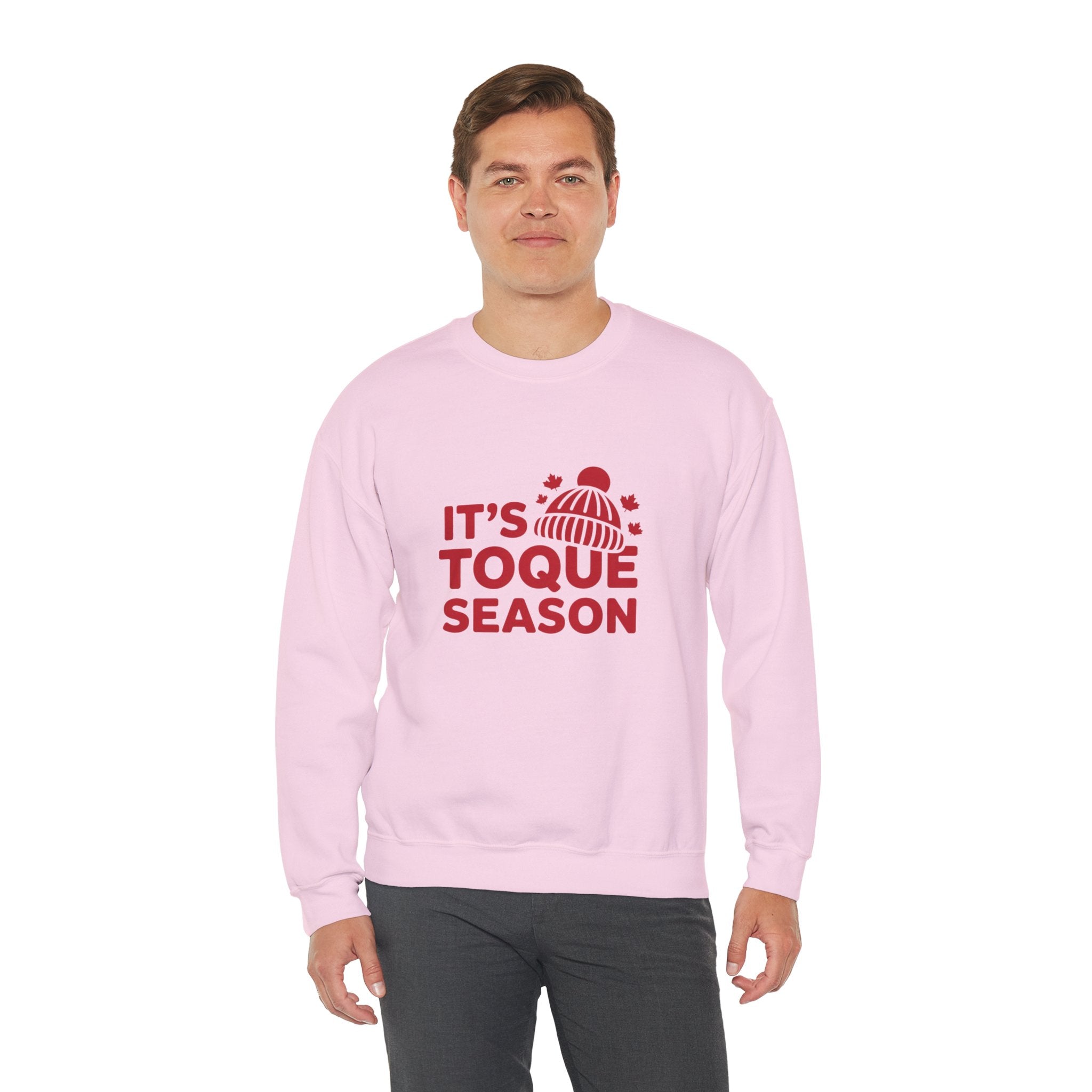 "It's Toque Season" Cozy Winter Crewneck Sweatshirt