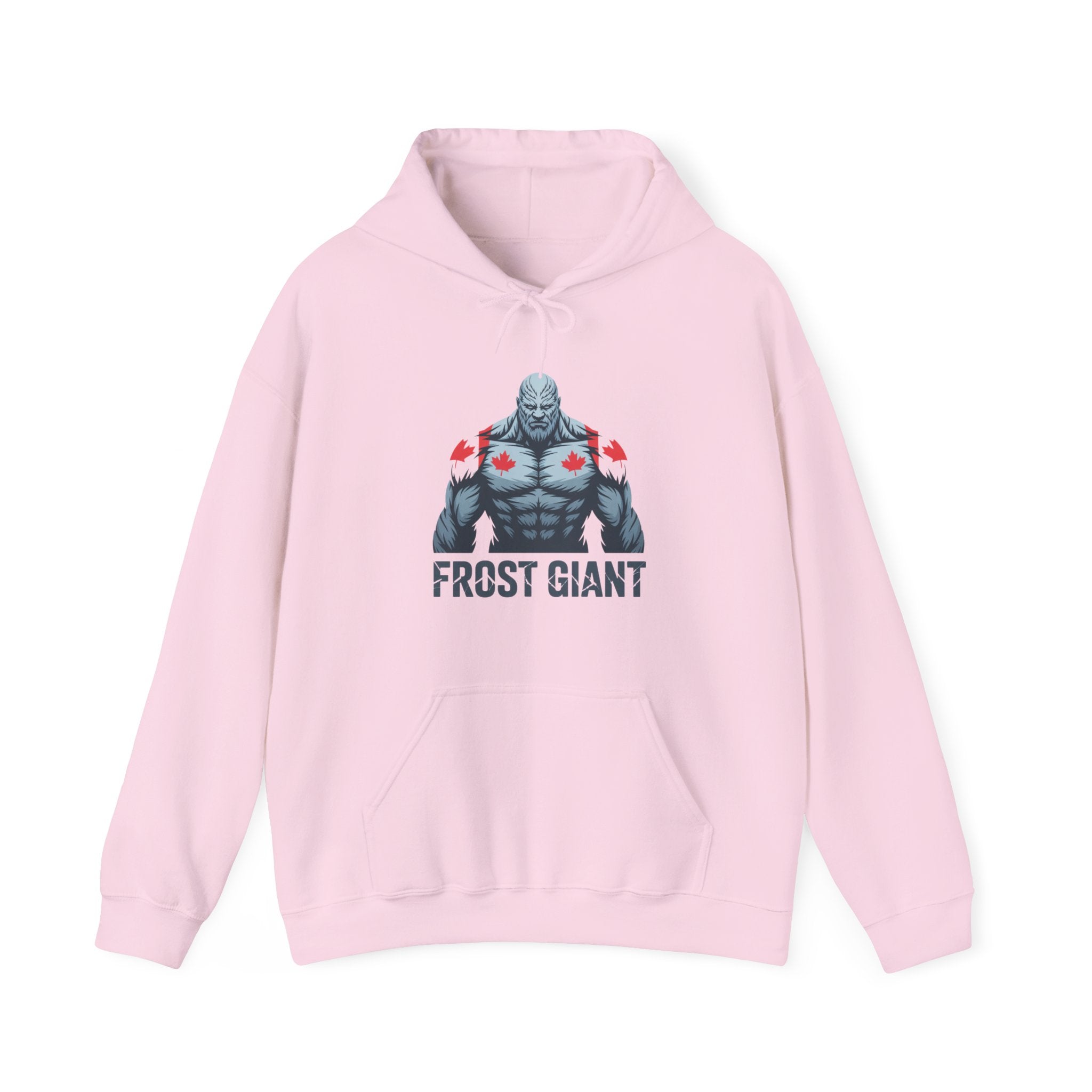 Frost Giant Hoodie — Canadian Maple Chest Winter Monster Sweatshirt