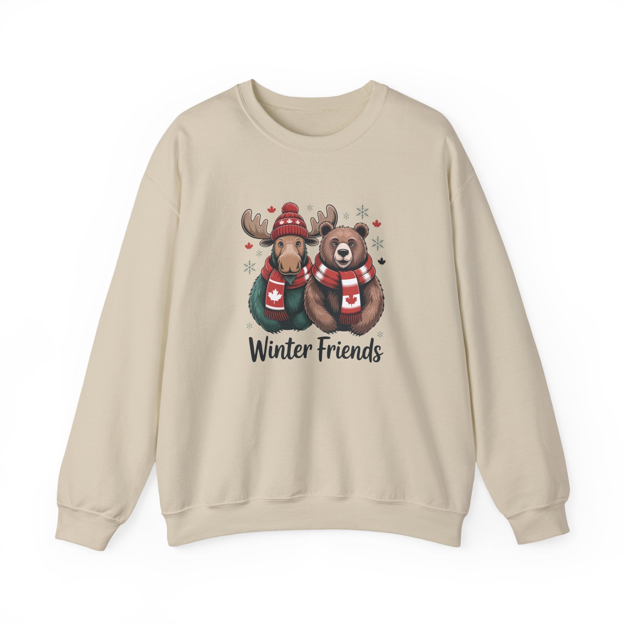 Winter Friends Crewneck Sweatshirt — Moose & Bear Holiday Pullover
