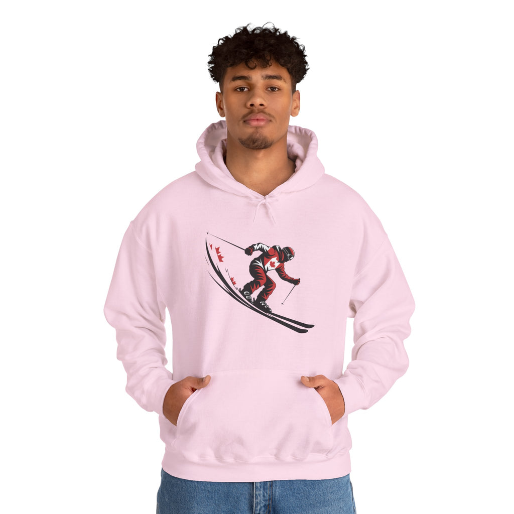 Ski Racer Hoodie – Retro Alpine Skier Graphic Sweatshirt