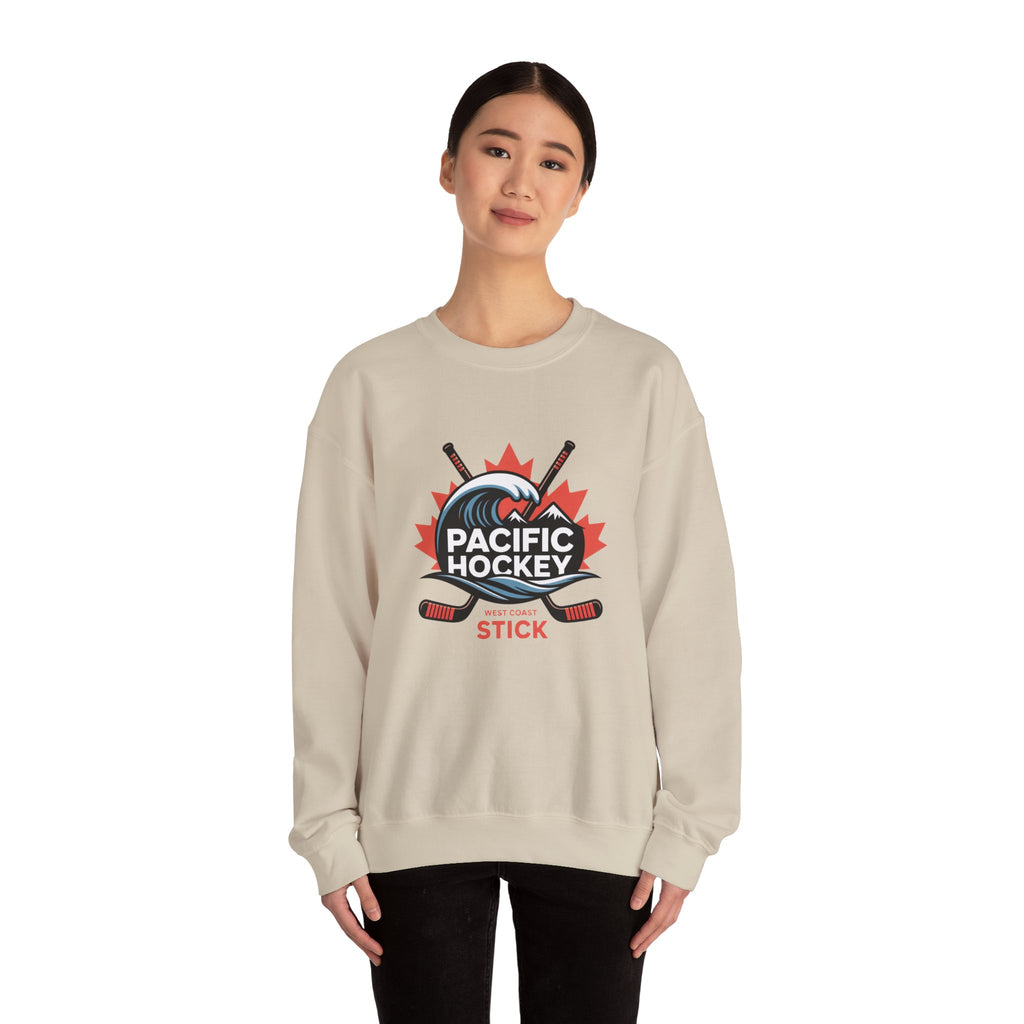 Pacific Hockey Crewneck Sweatshirt – Vintage Hockey Logo Pullover
