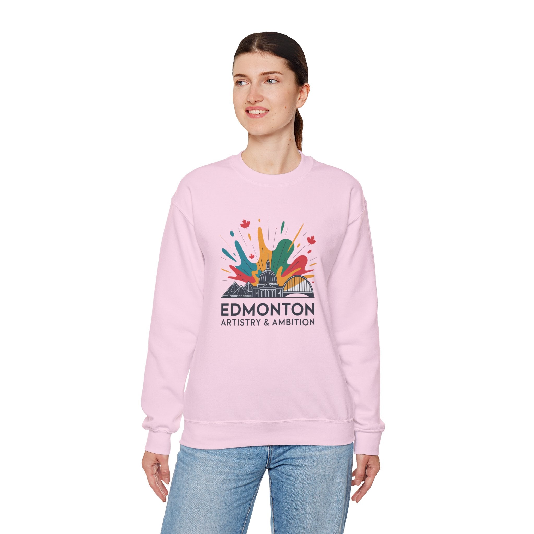 Edmonton Artistry & Ambition Crewneck Sweatshirt — City Arts Graphic Pullover