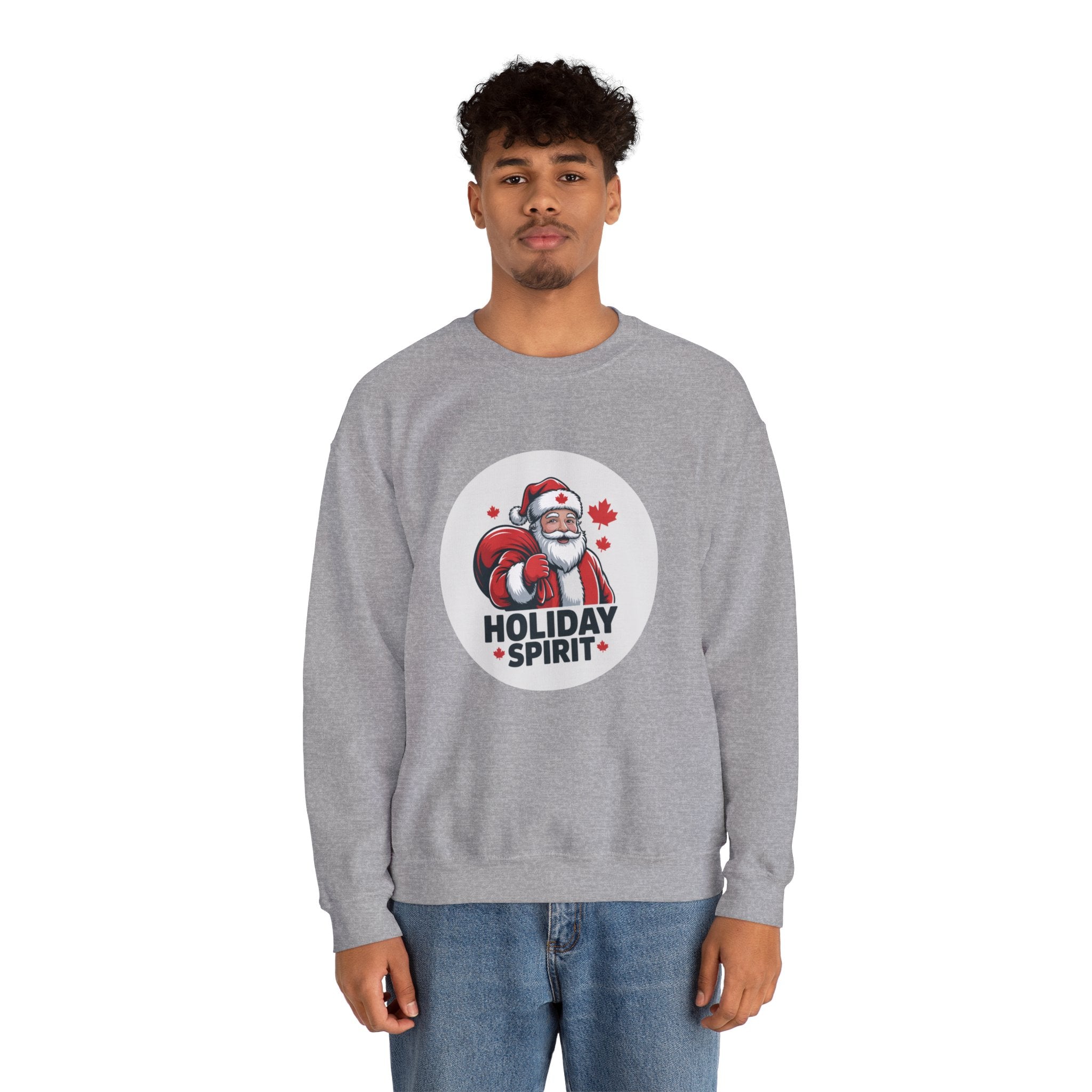 Holiday Spirit Sweatshirt — Santa Claus Christmas Crewneck