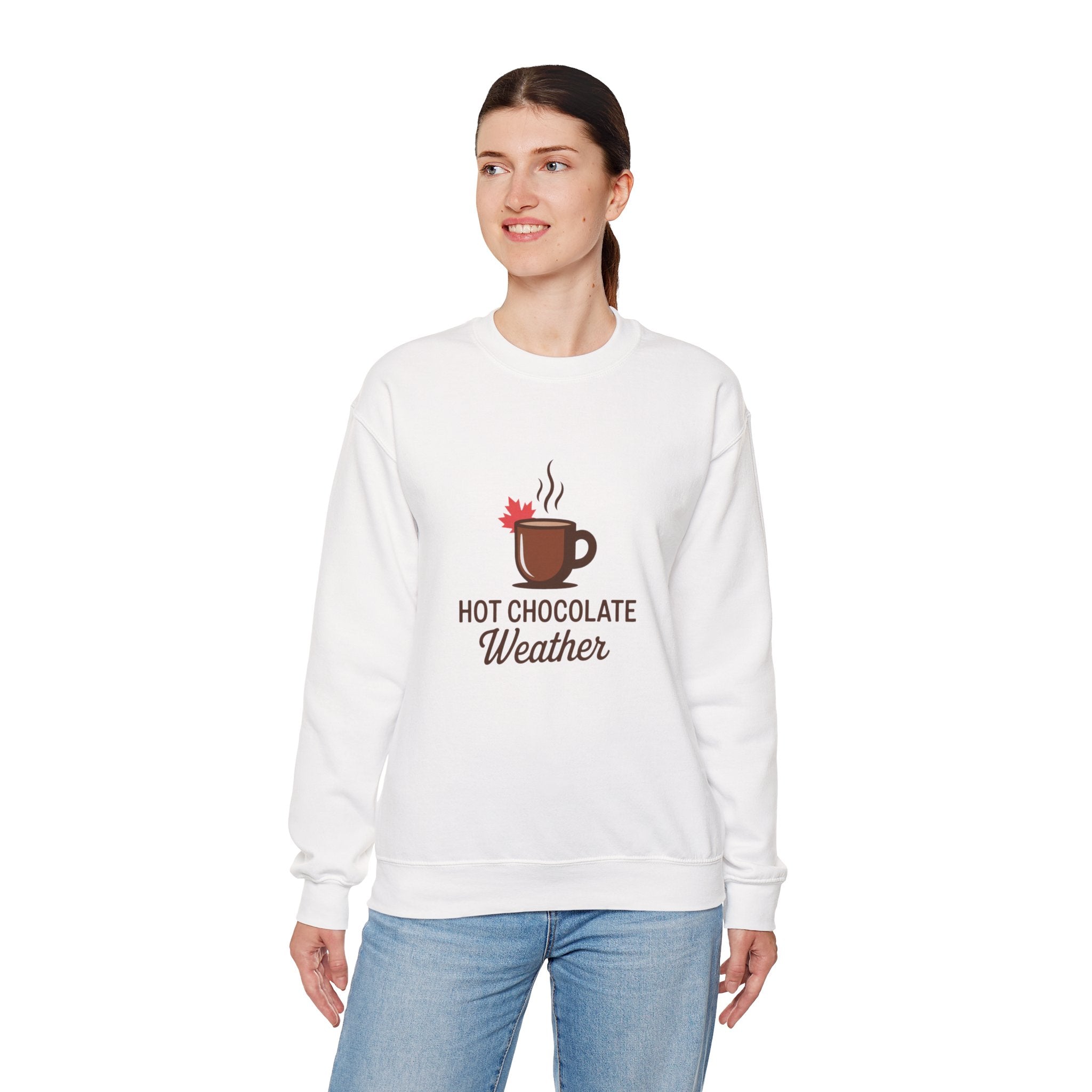 Hot Chocolate Weather Sweatshirt – Cozy Fall & Winter Crewneck