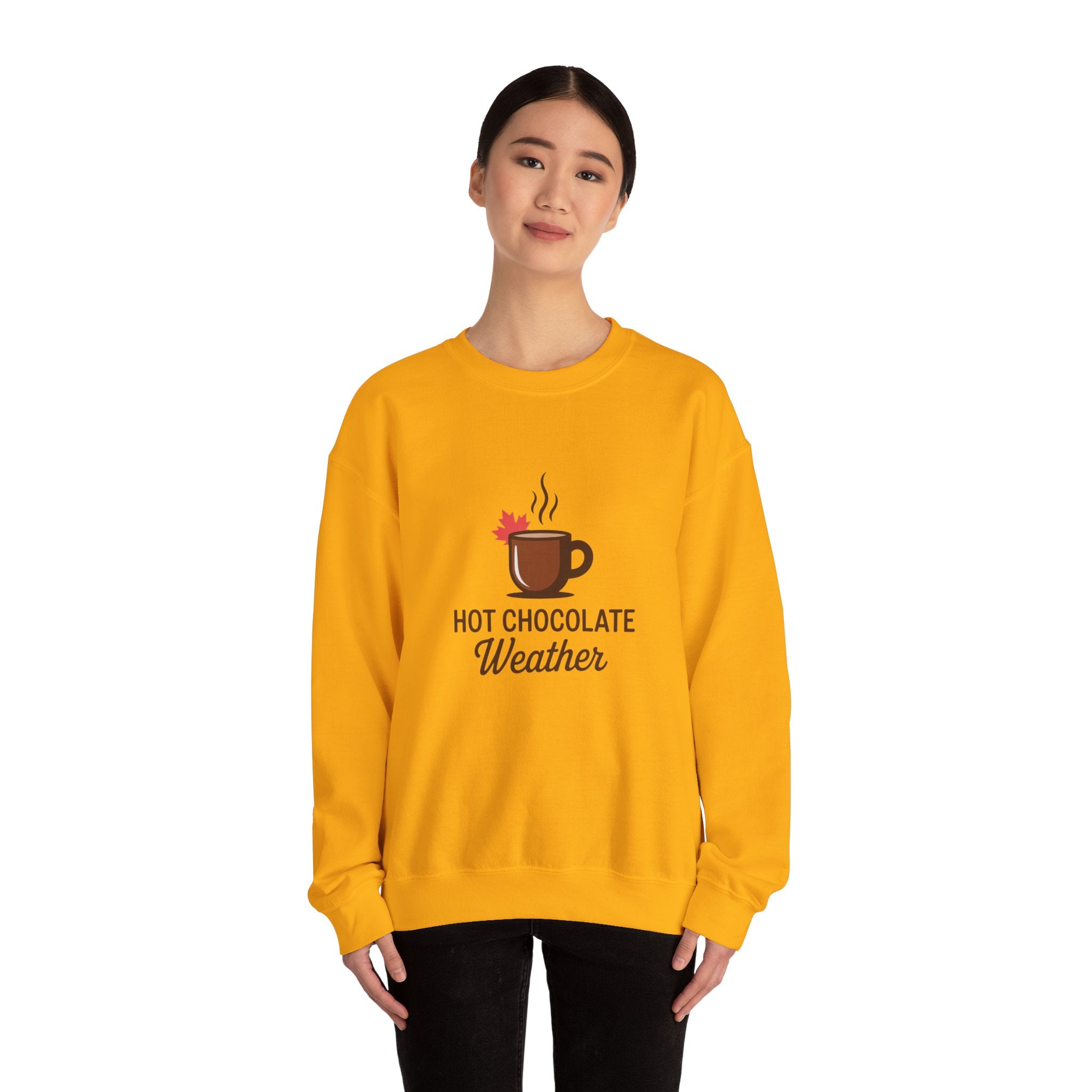 Hot Chocolate Weather Sweatshirt – Cozy Fall & Winter Crewneck