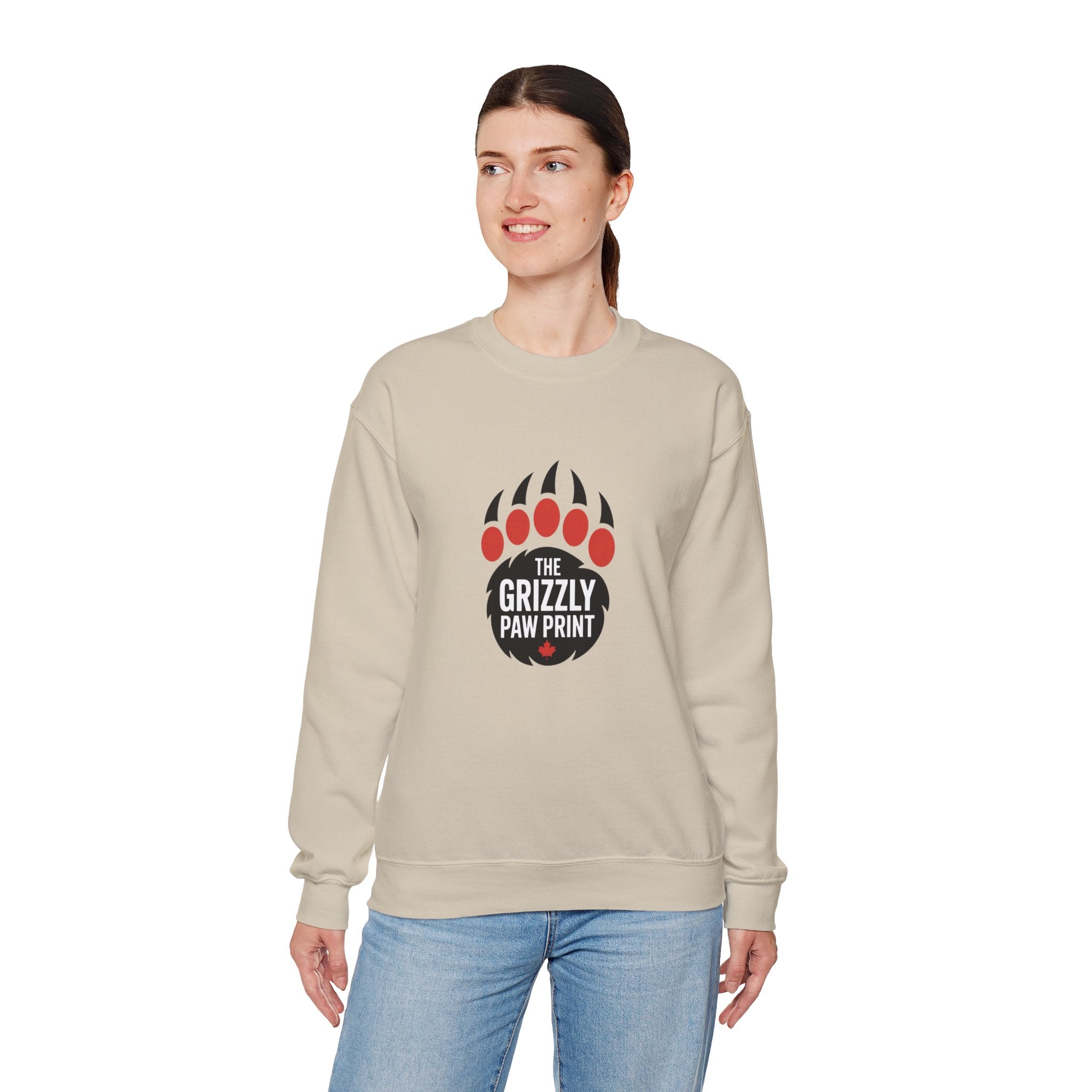 The Grizzly Paw Print Logo Crewneck - Sweatshirt