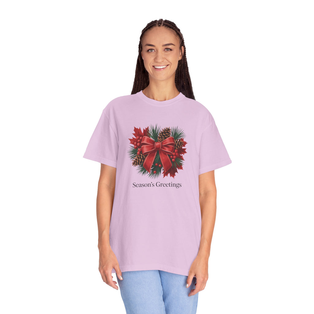 Season's Greetings Christmas Wreath T-Shirt