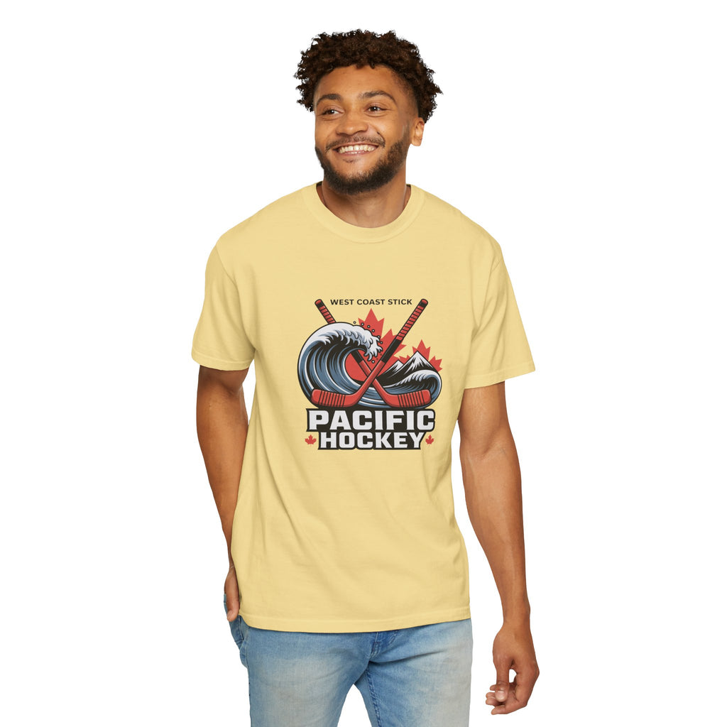 Pacific Hockey T‑Shirt — West Coast Wave & Maple Leafs Hockey Tee