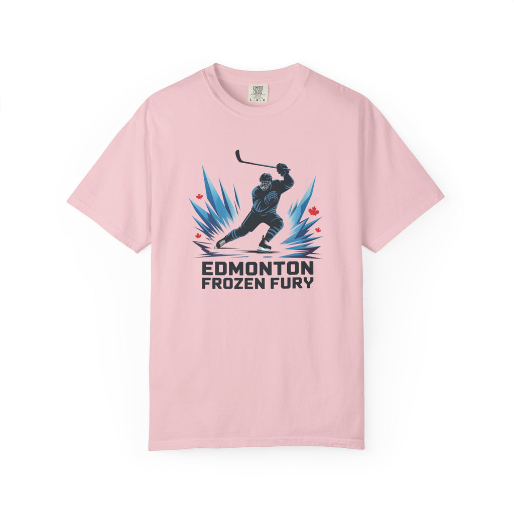 Edmonton Frozen Fury Hockey T-Shirt — Men's Ice Hockey Graphic Tee