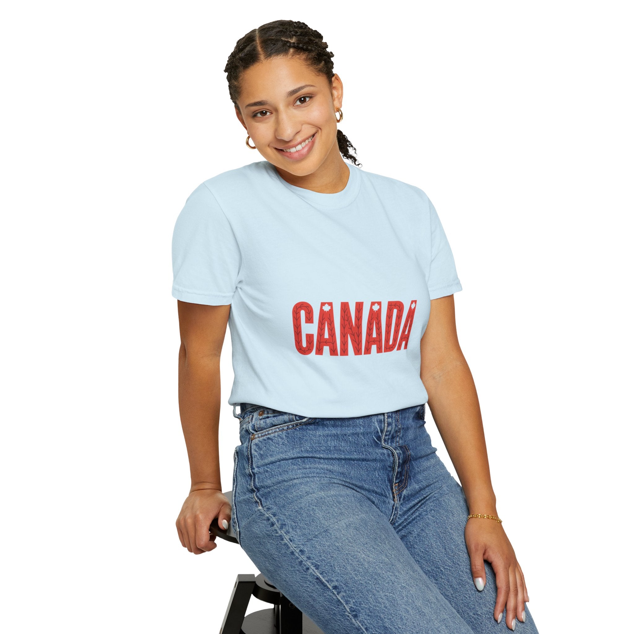 Canada Vintage-Style Graphic T-Shirt — Distressed Maple Lettering