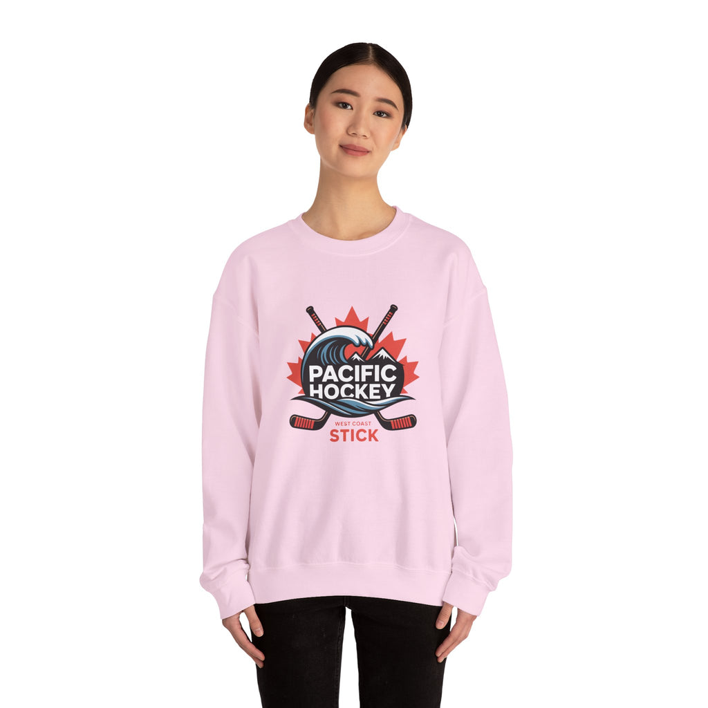Pacific Hockey Crewneck Sweatshirt – Vintage Hockey Logo Pullover