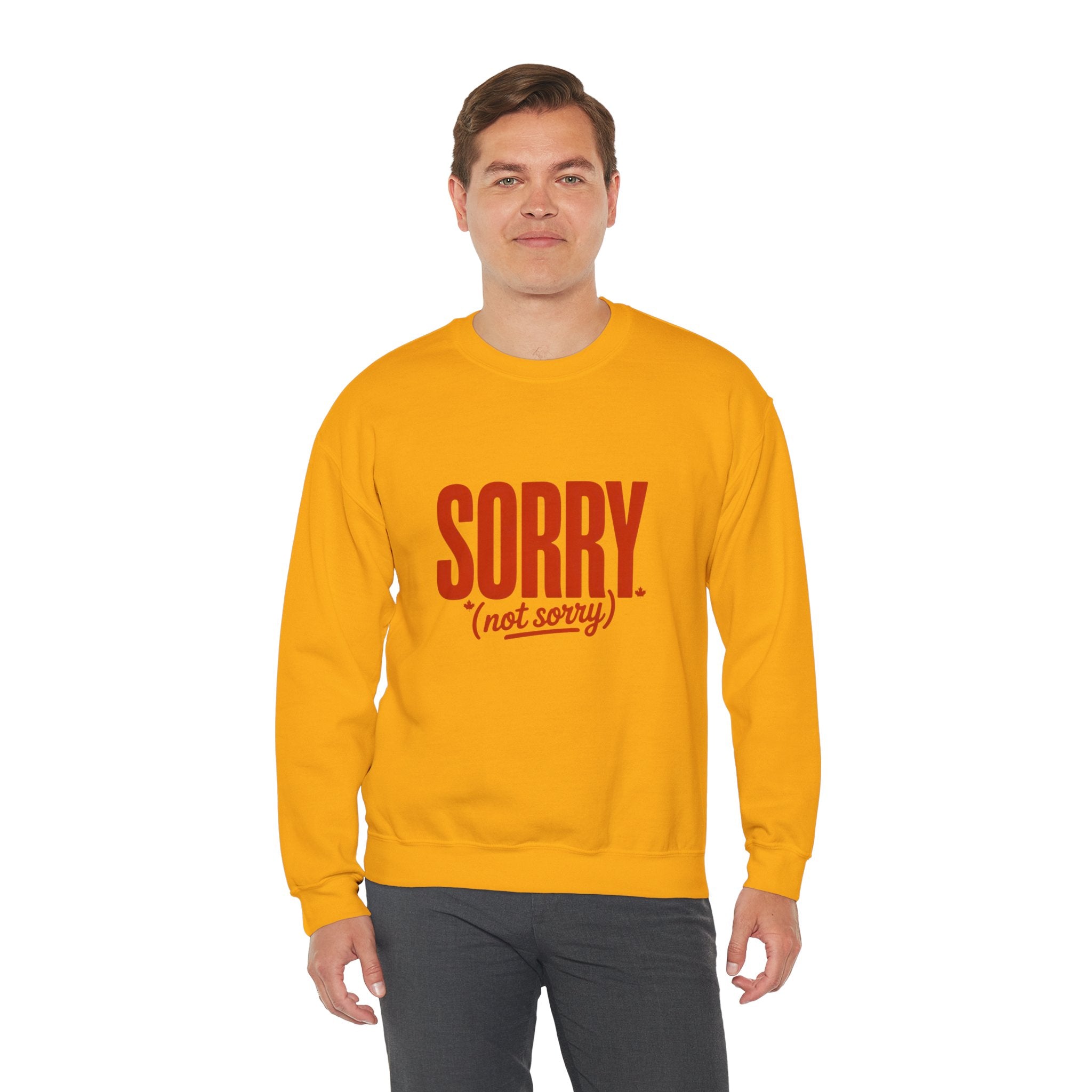 "SORRY. (not sorry)" Retro Bold Graphic Sweatshirt