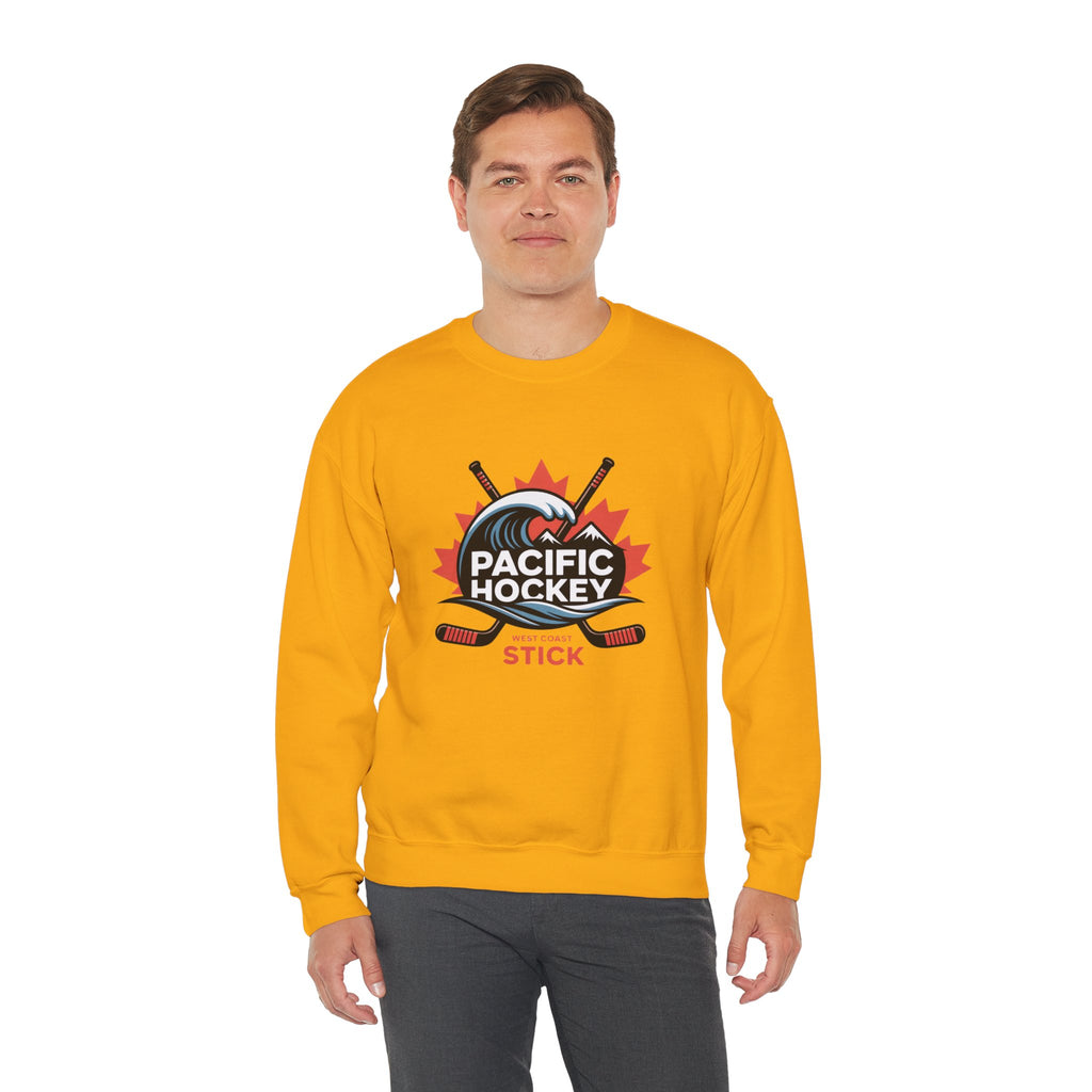 Pacific Hockey Crewneck Sweatshirt – Vintage Hockey Logo Pullover