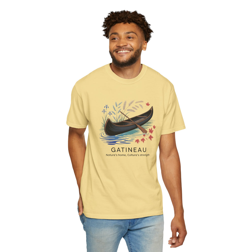 Gatineau Canoe T‑Shirt — Scenic Vintage Canoe Graphic Tee
