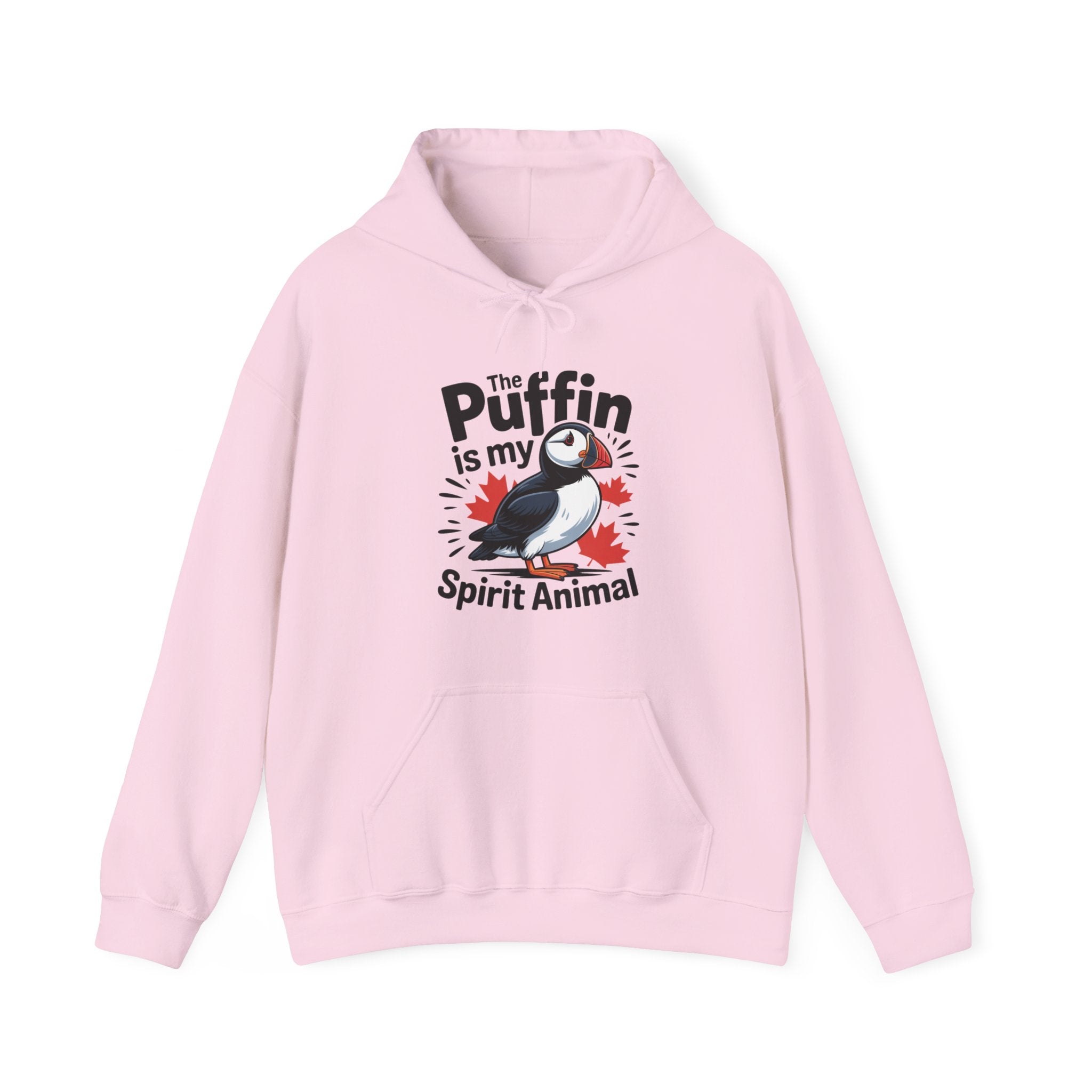 Puffin Spirit Animal Hoodie — "The Puffin is my Spirit Animal" Cute Bird Graphic Hooded Sweatshirt