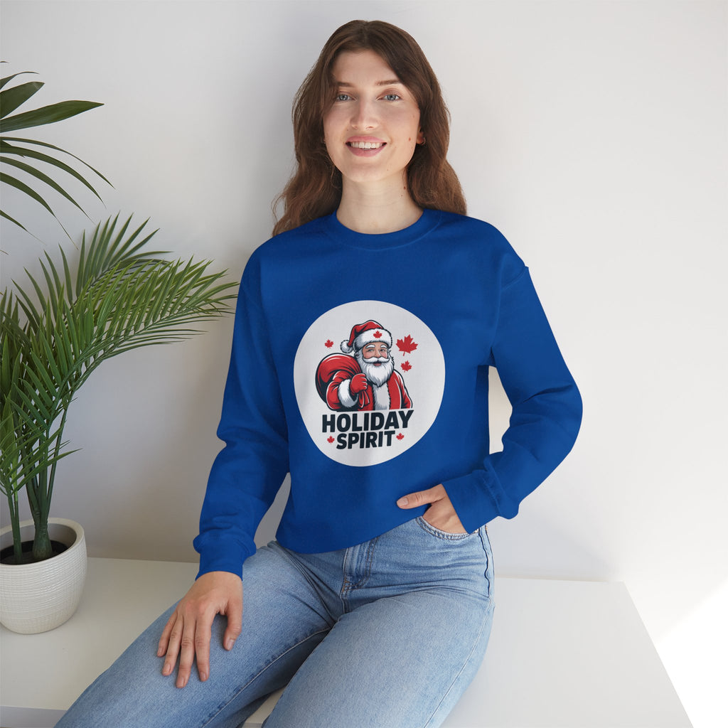 Holiday Spirit Sweatshirt — Santa Claus Christmas Crewneck