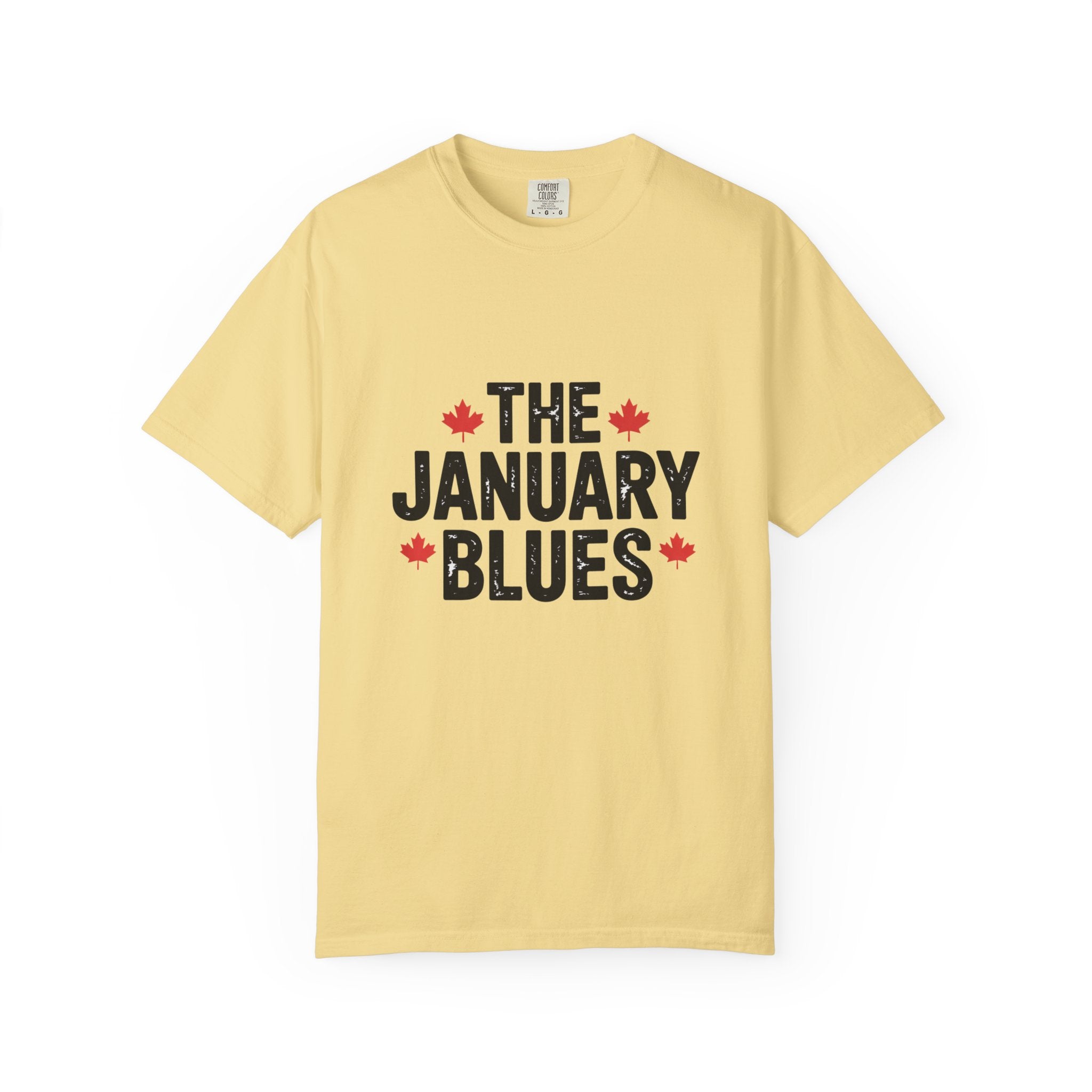 "The January Blues" Graphic Tee (Canadian Maple Leaf Accent) - T shirt
