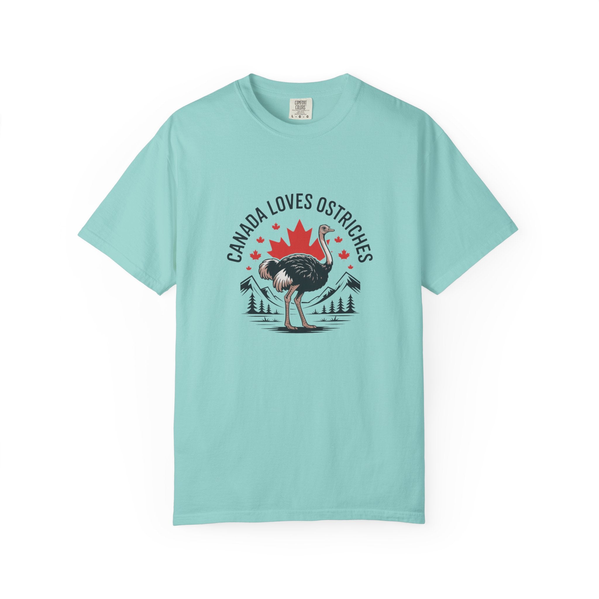 Canada Loves Ostriches T-Shirt — Canadian Novelty Graphic Tee