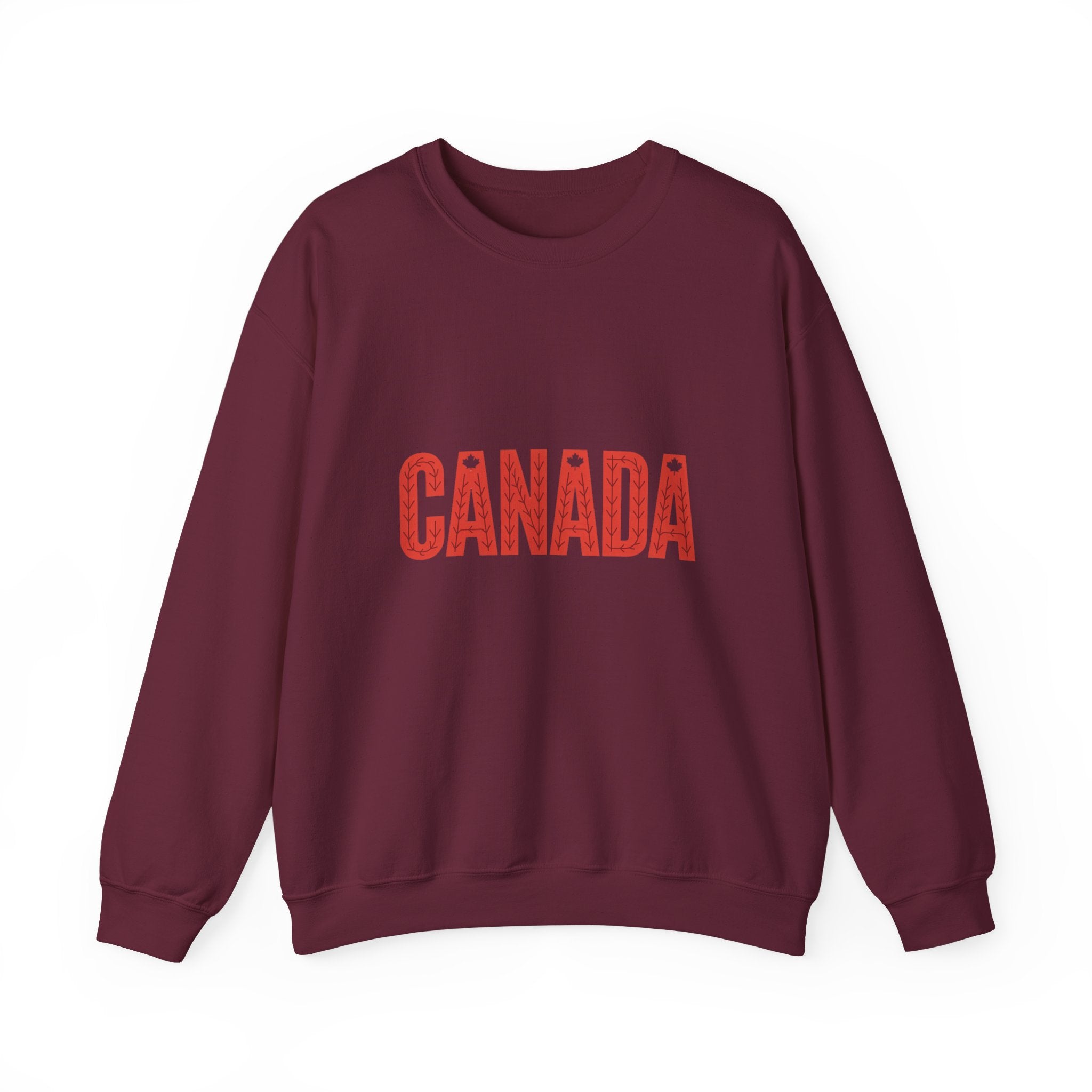 Canada Crewneck Sweatshirt – Retro Red Block Lettering