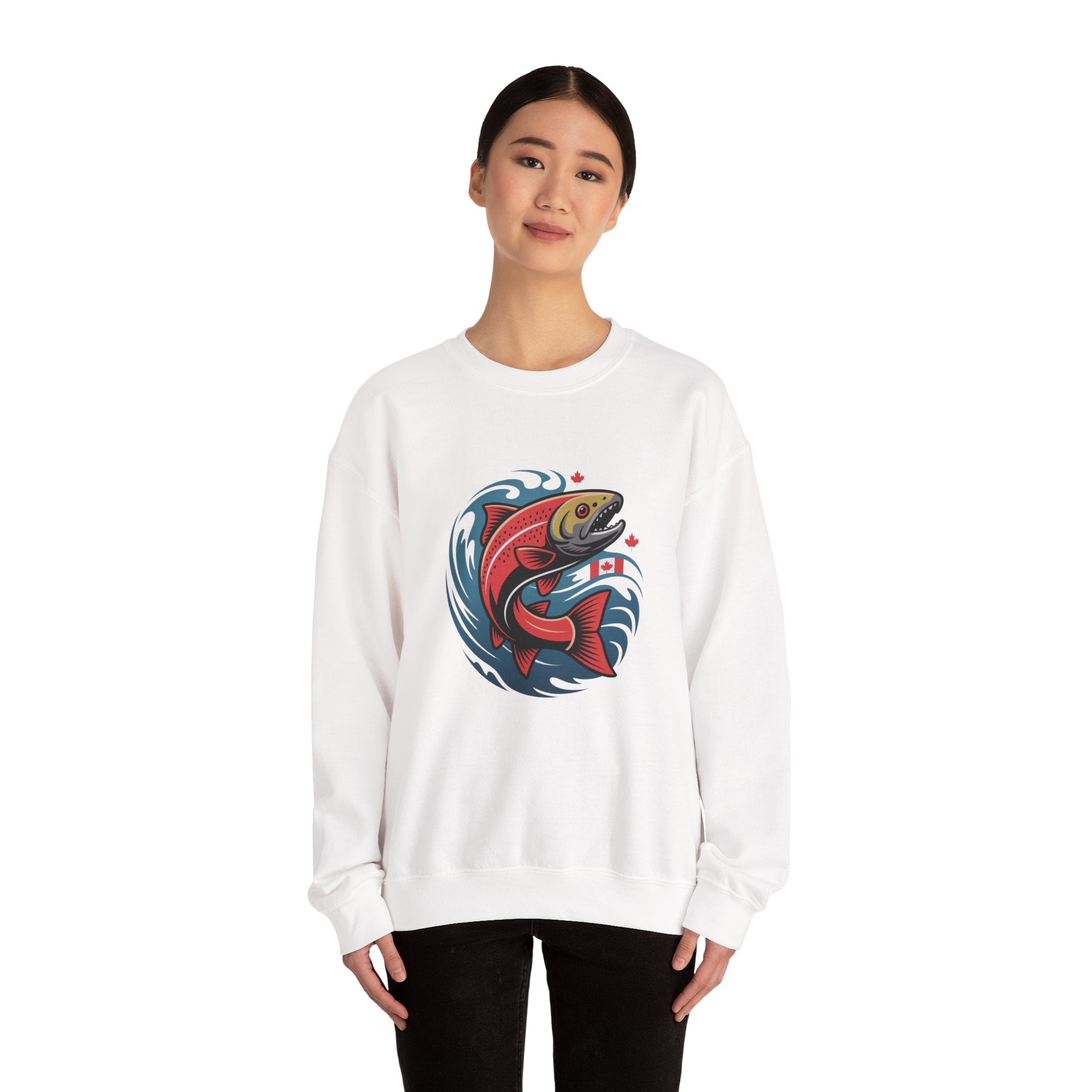 Salmon Wave Sweatshirt – Vintage Fishing Crewneck