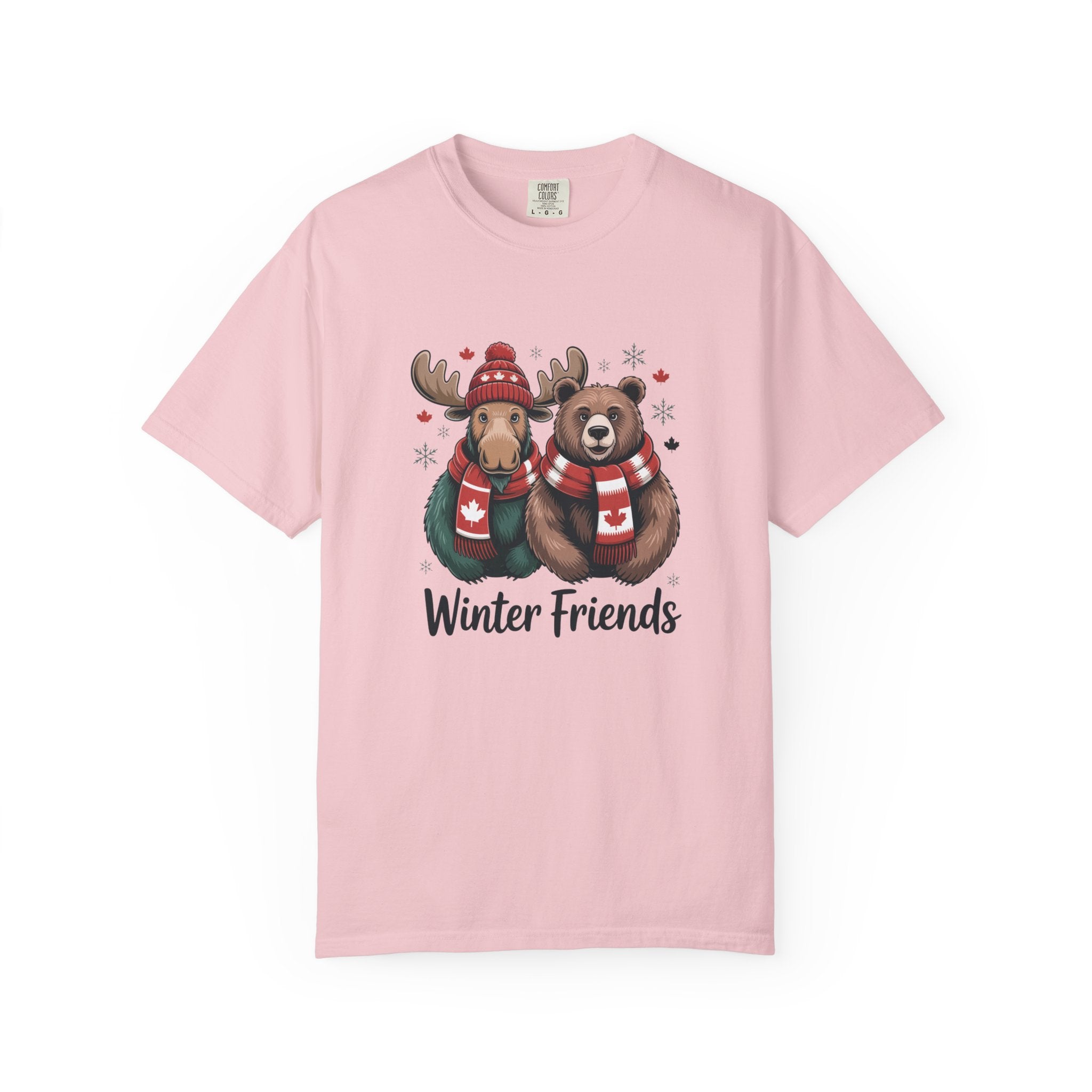 Winter Friends T-Shirt — Moose & Bear Holiday Graphic Tee