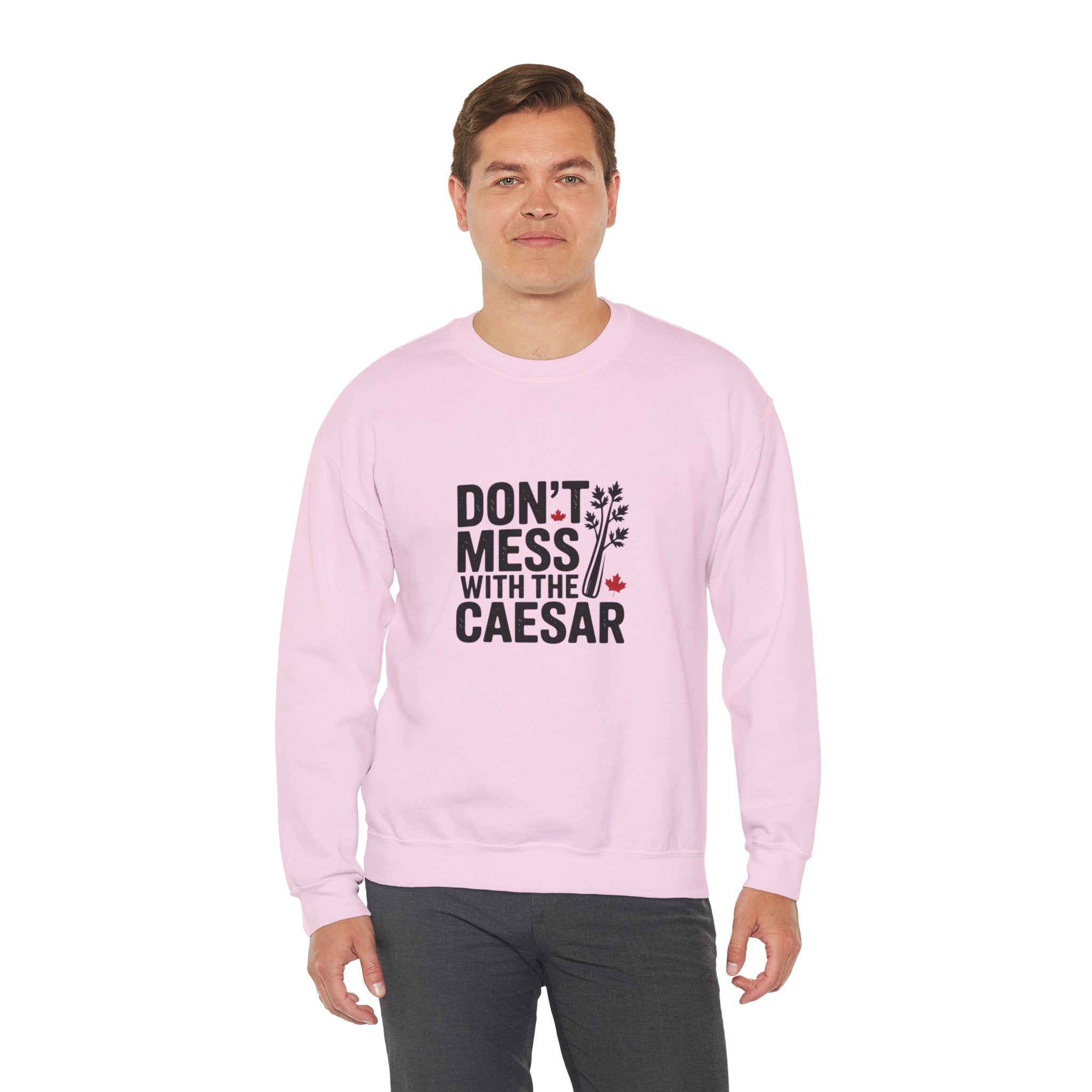 "Don't Mess with the Caesar" Roman Laurel Graphic Crewneck Sweatshirt