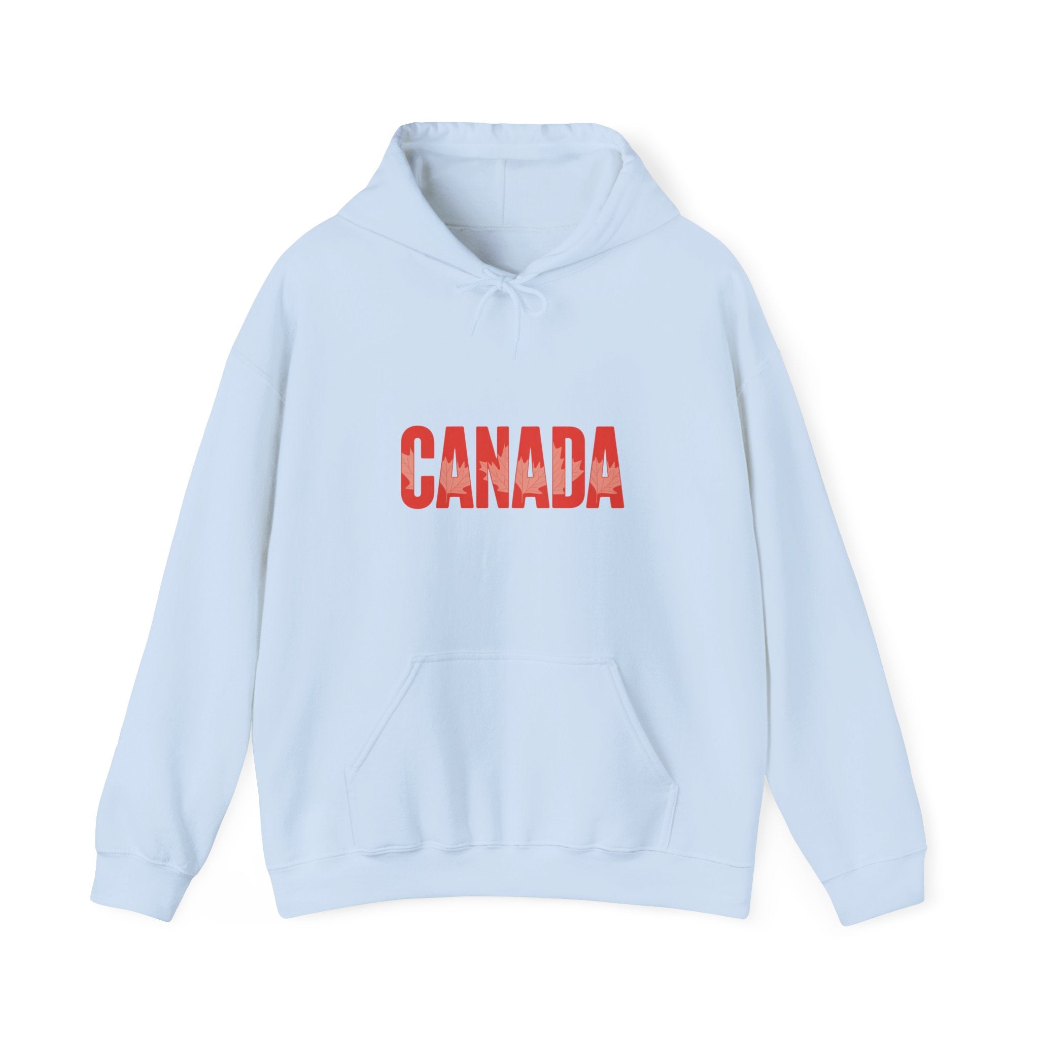 Canada Hoodie - Vintage Red Text Pullover for Canada Pride