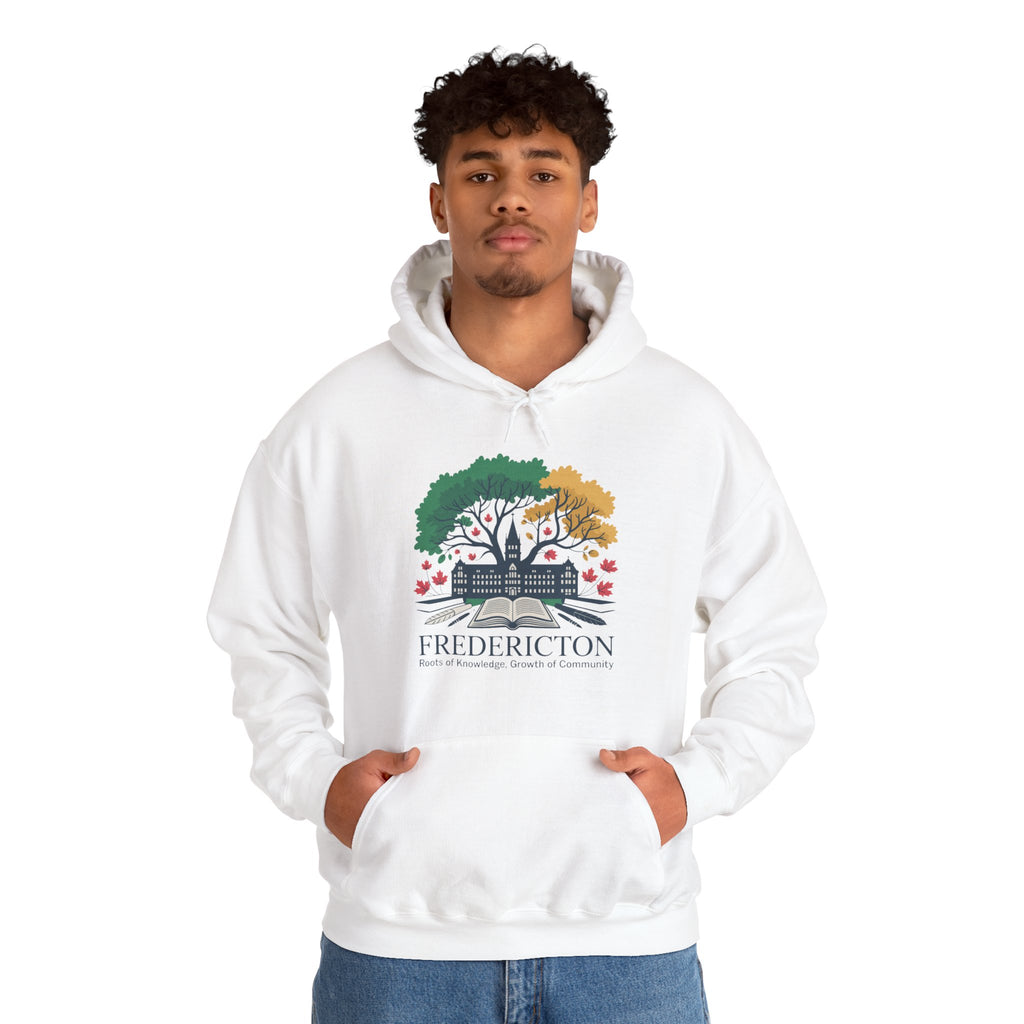 Fredericton Seasonal Tree Hoodie - Cityscape Autumn/Winter Sweatshirt