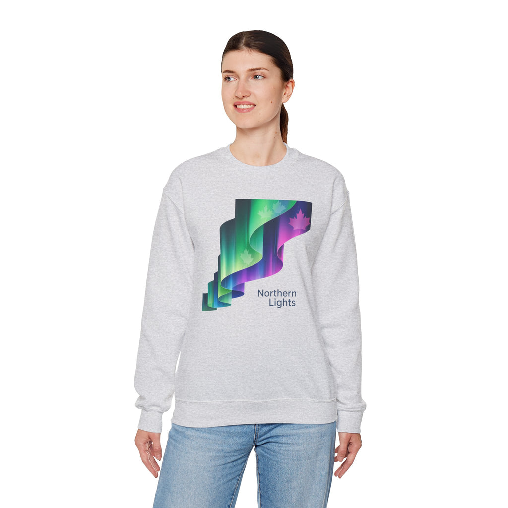 Northern Lights Crewneck Sweatshirt — Aurora Graphic Pullover