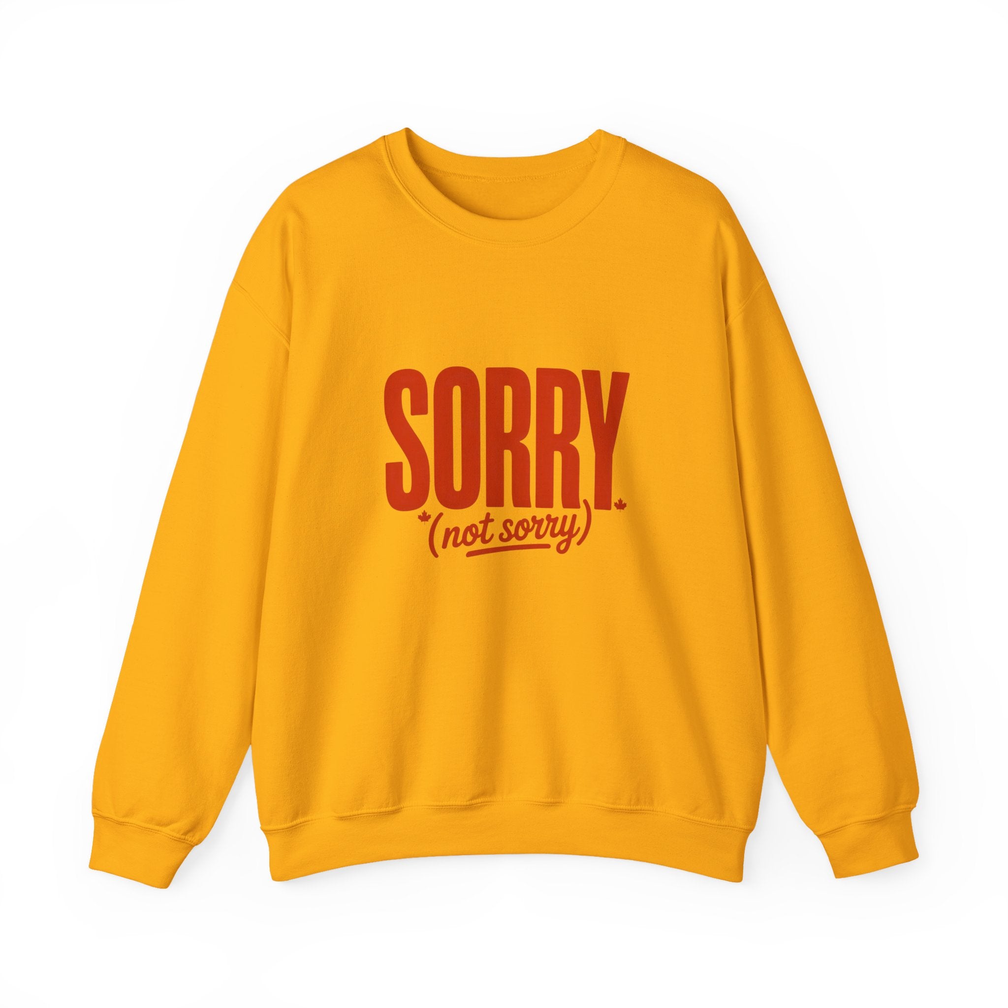 "SORRY. (not sorry)" Retro Bold Graphic Sweatshirt