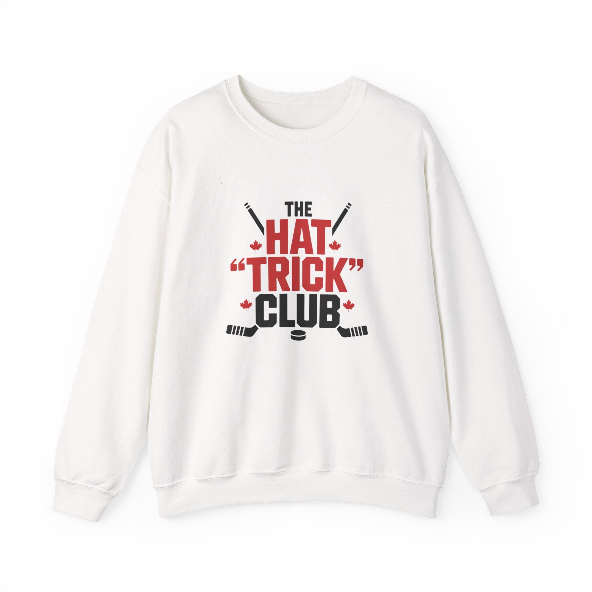 Hockey "Hat Trick" Club Crewneck Sweatshirt — Funny Hockey Player Gift