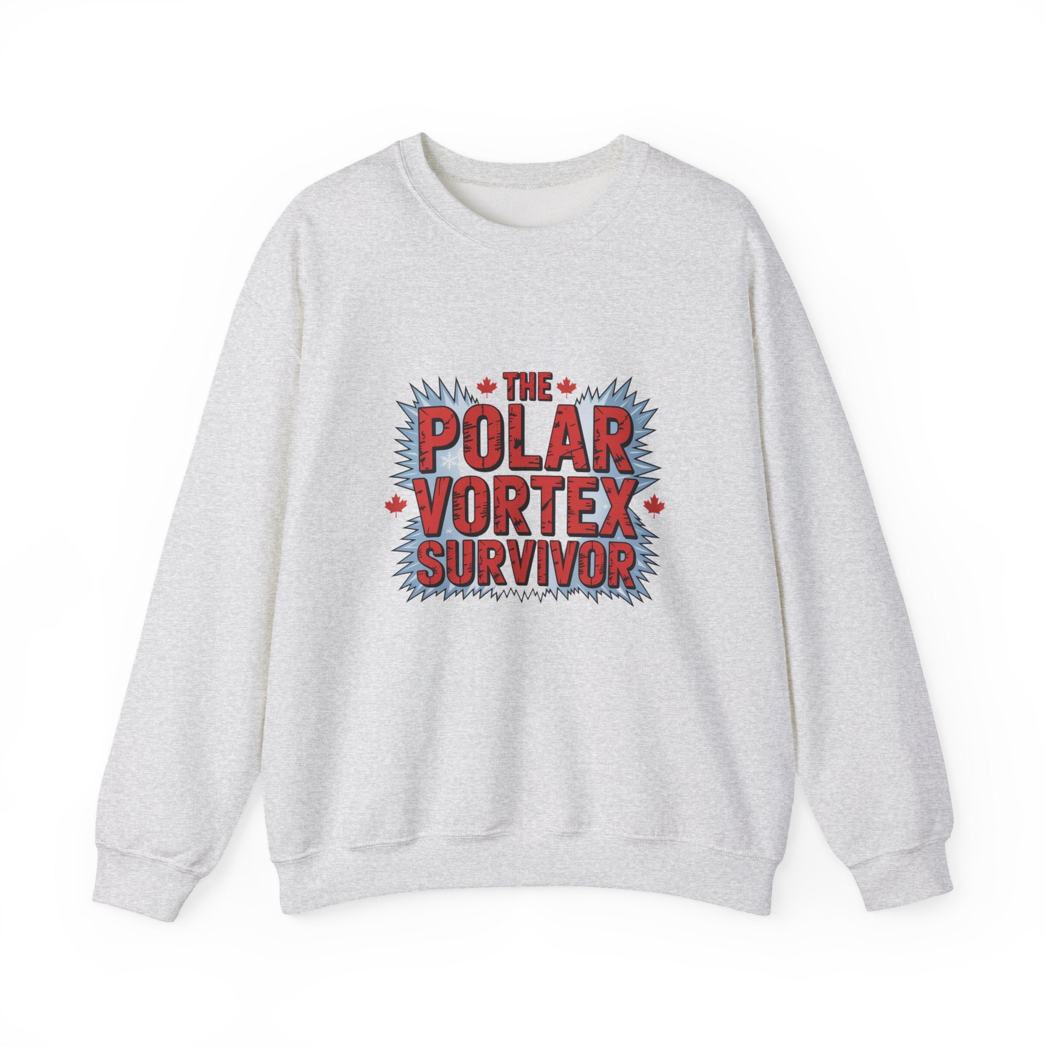 Polar Vortex Survivor Sweatshirt — Funny Winter Cold Weather Crewneck