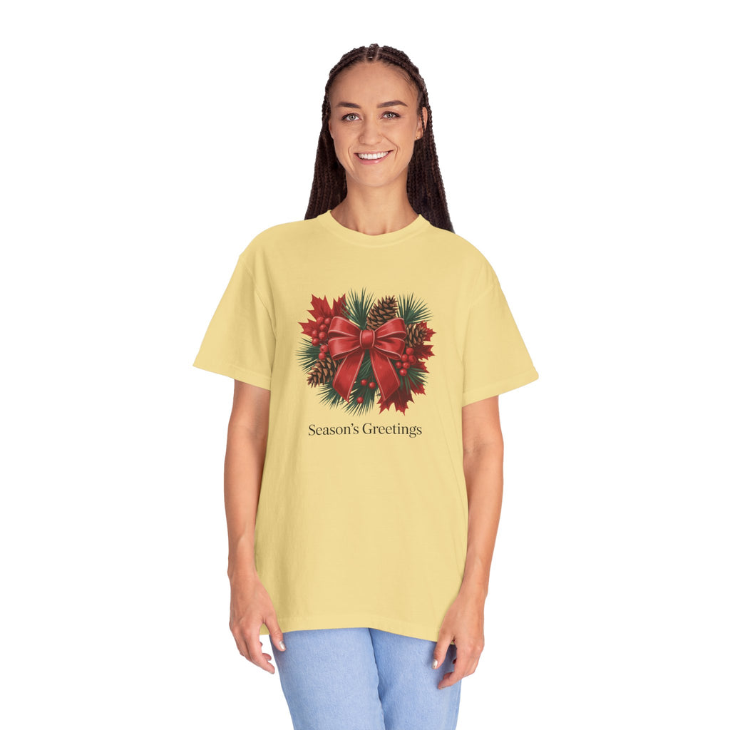 Season's Greetings Christmas Wreath T-Shirt