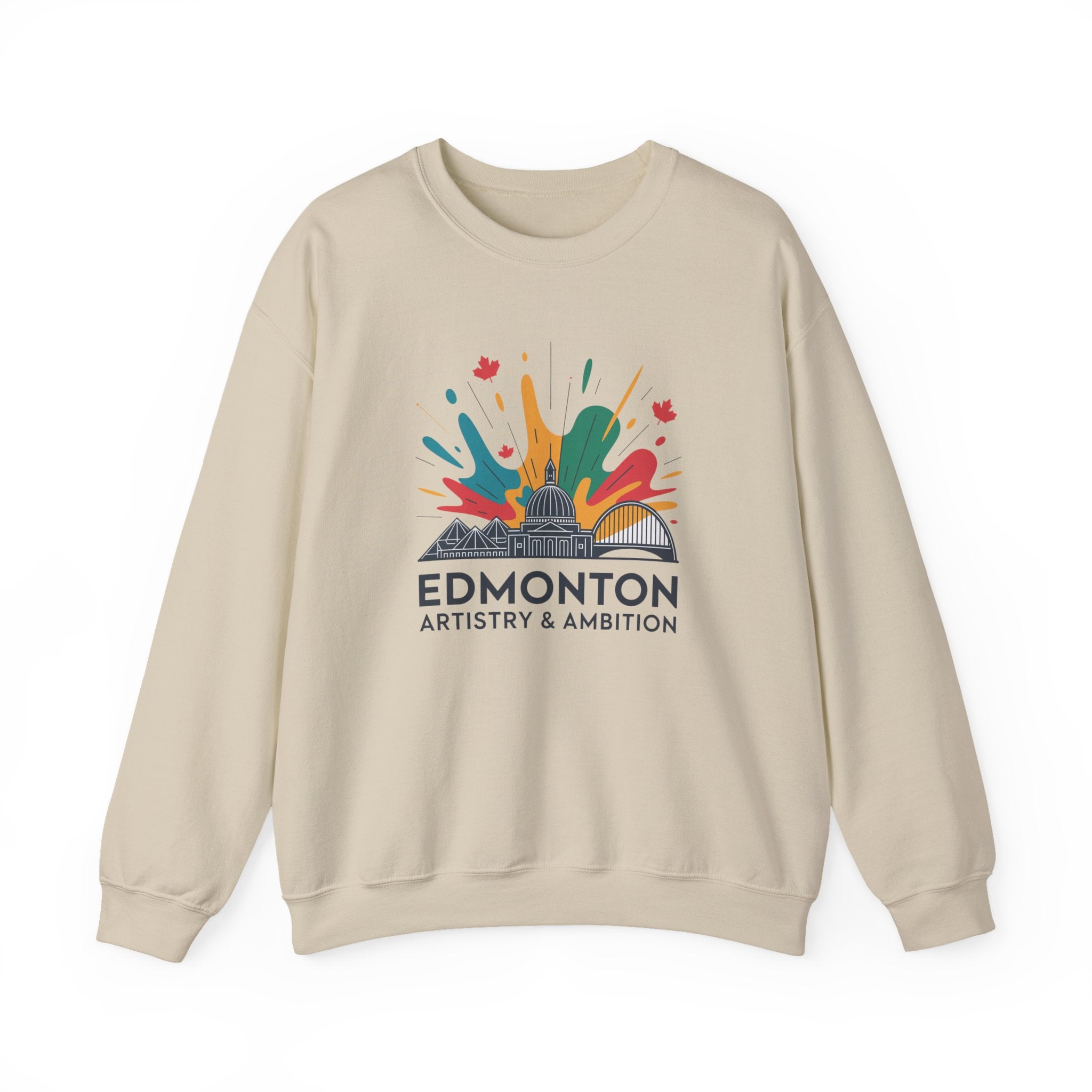 Edmonton Artistry & Ambition Crewneck Sweatshirt — City Arts Graphic Pullover
