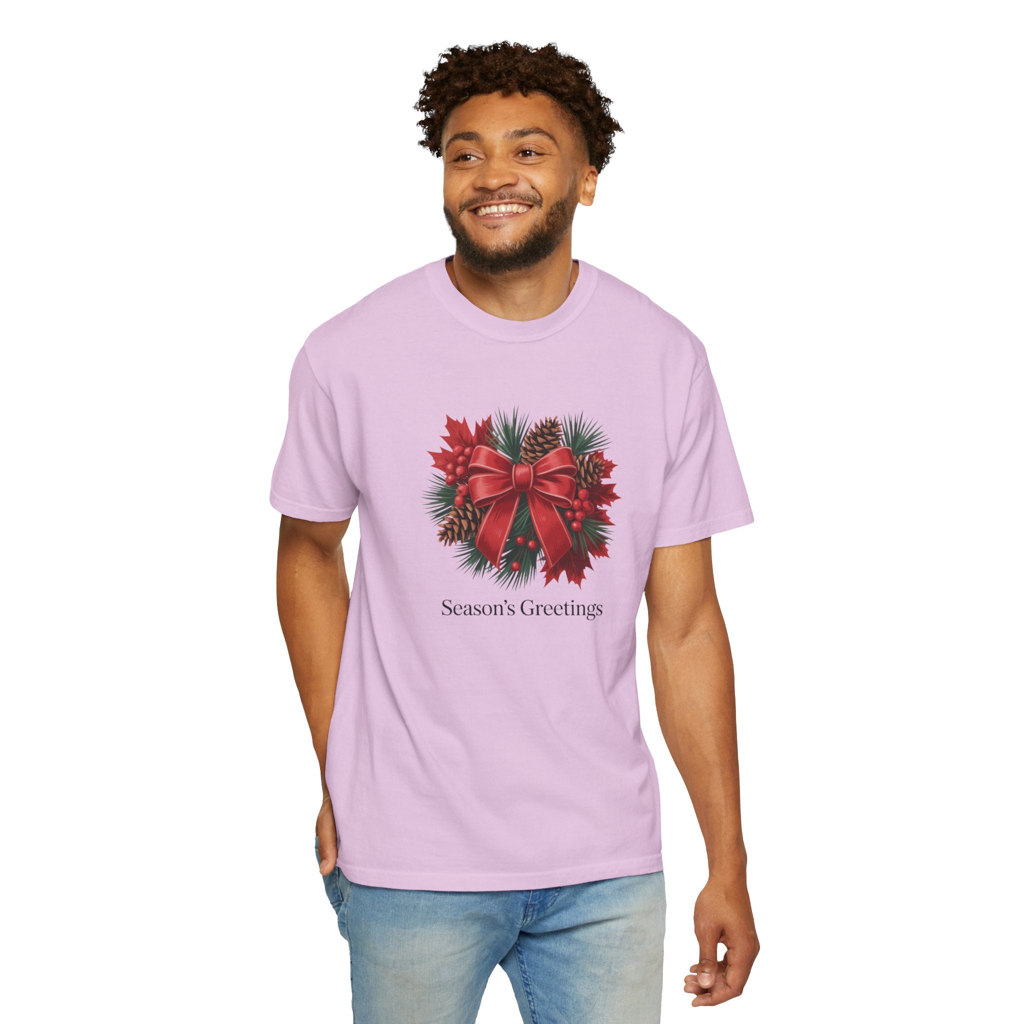 Season's Greetings Christmas Wreath T-Shirt
