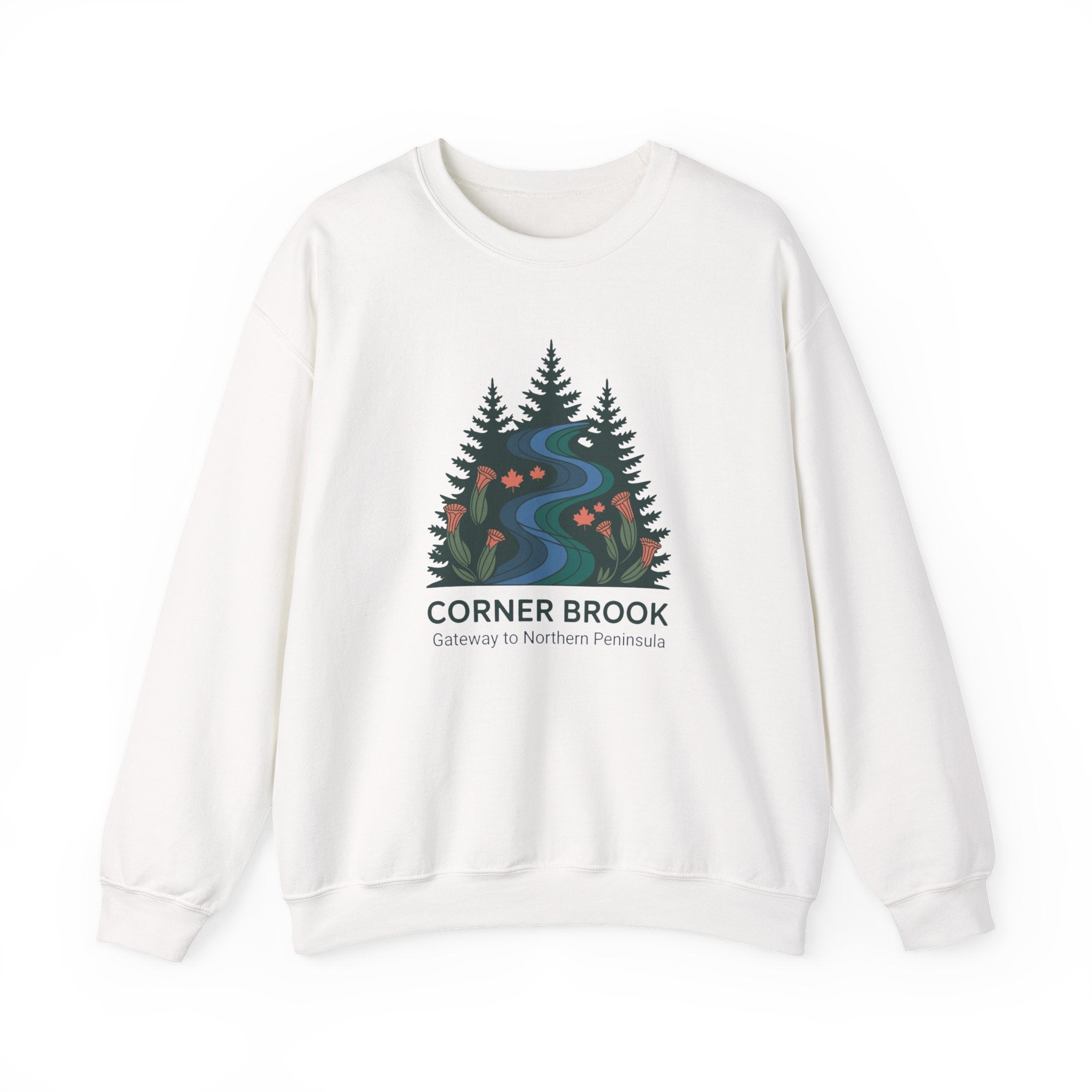 Crewneck Sweatshirt — Corner Brook Scenic River Design