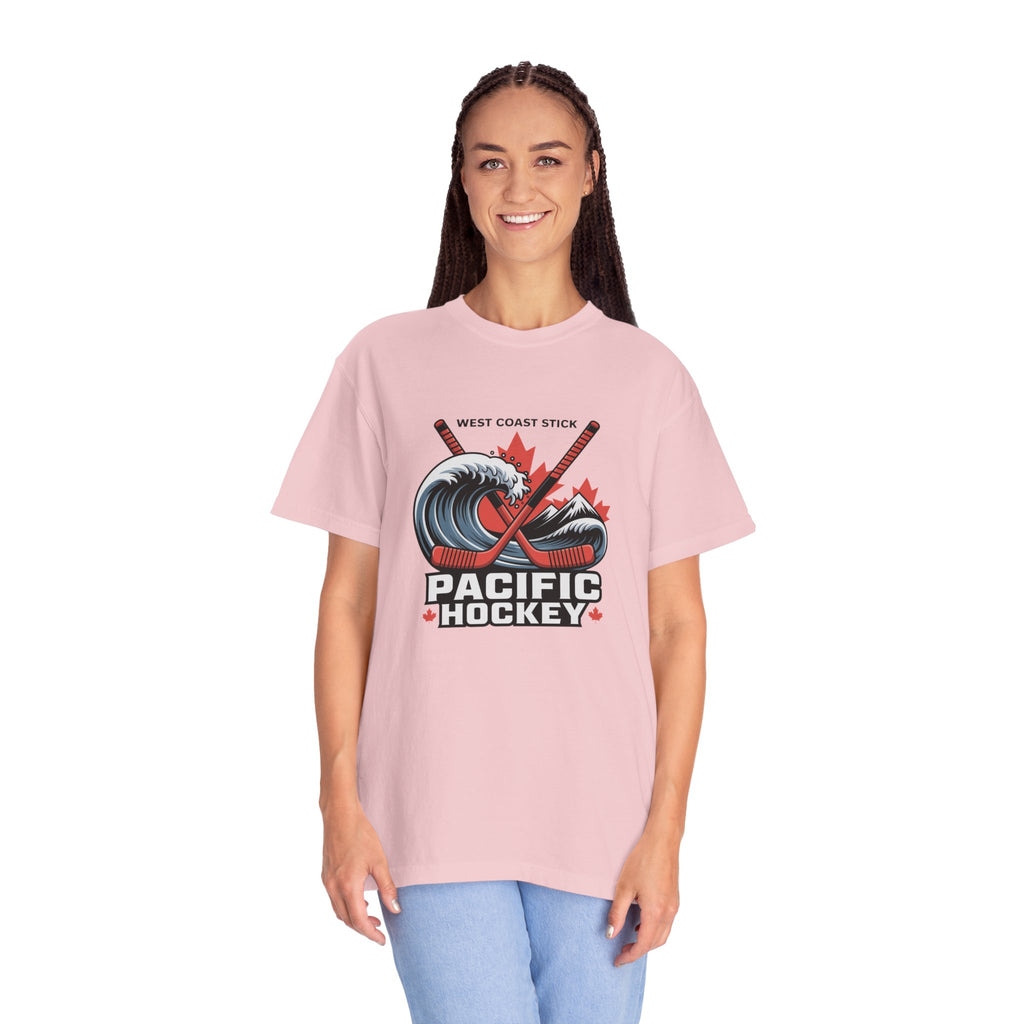 Pacific Hockey T‑Shirt — West Coast Wave & Maple Leafs Hockey Tee