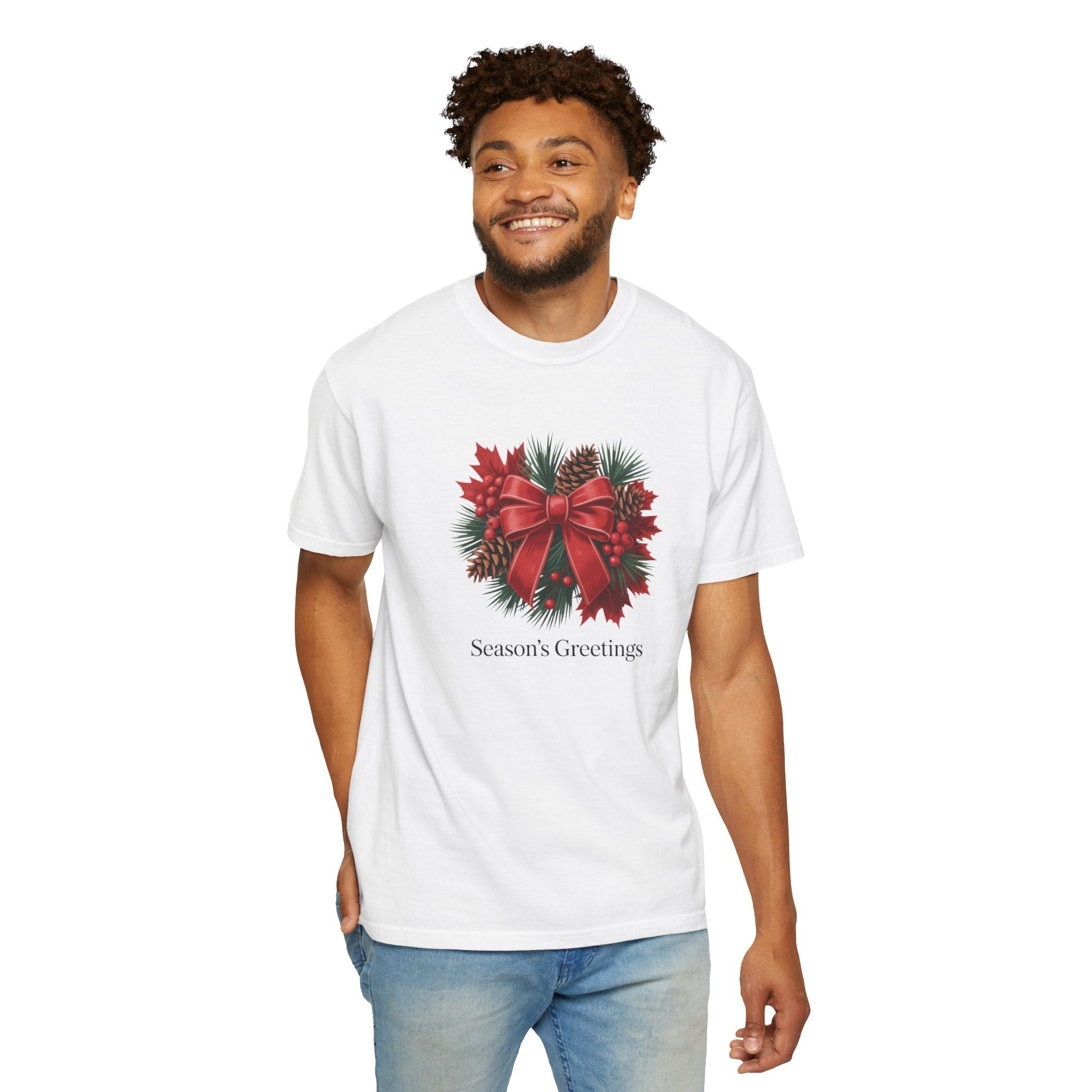 Season's Greetings Christmas Wreath T-Shirt
