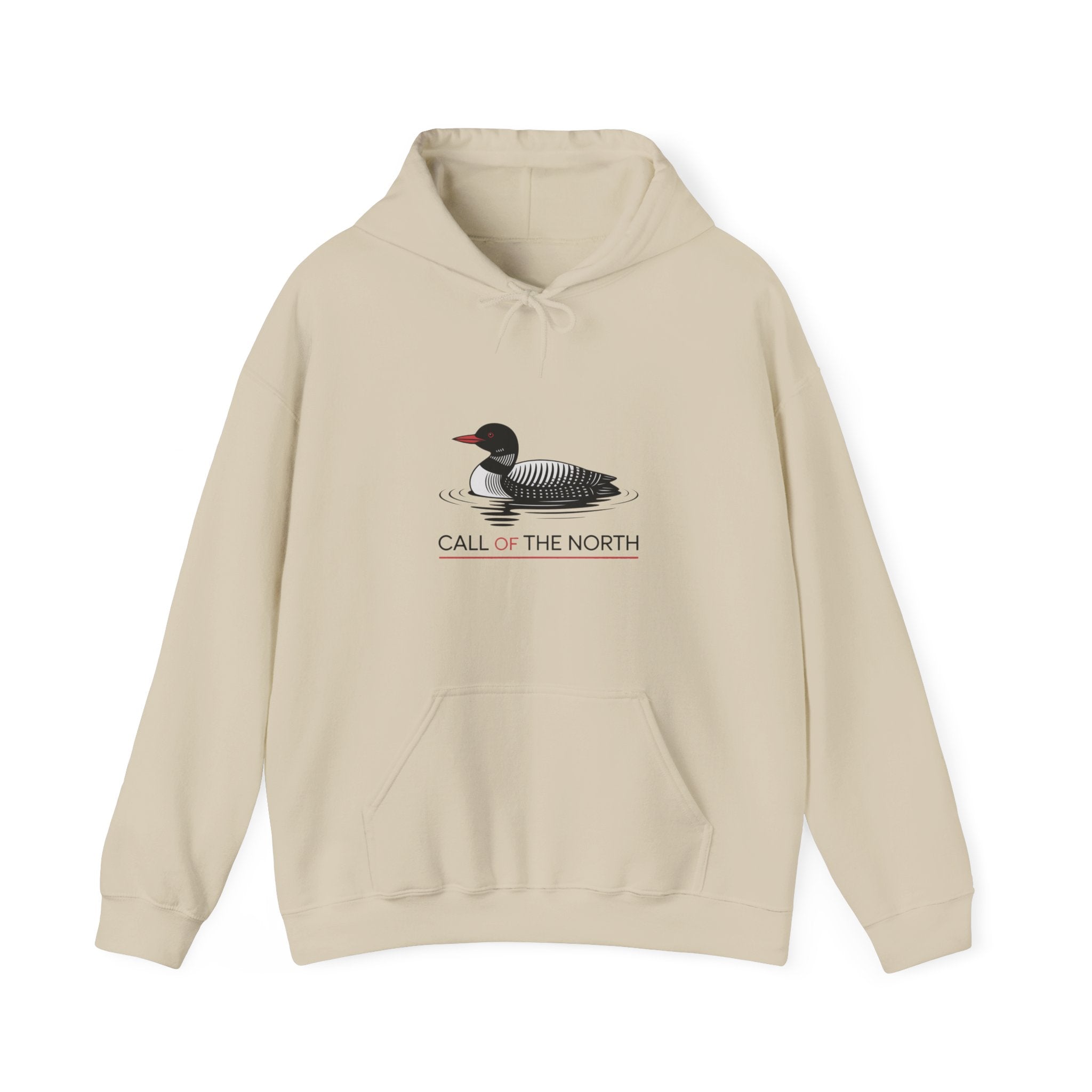 Loon Graphic Hoodie — "Call of the North" Nature Pullover