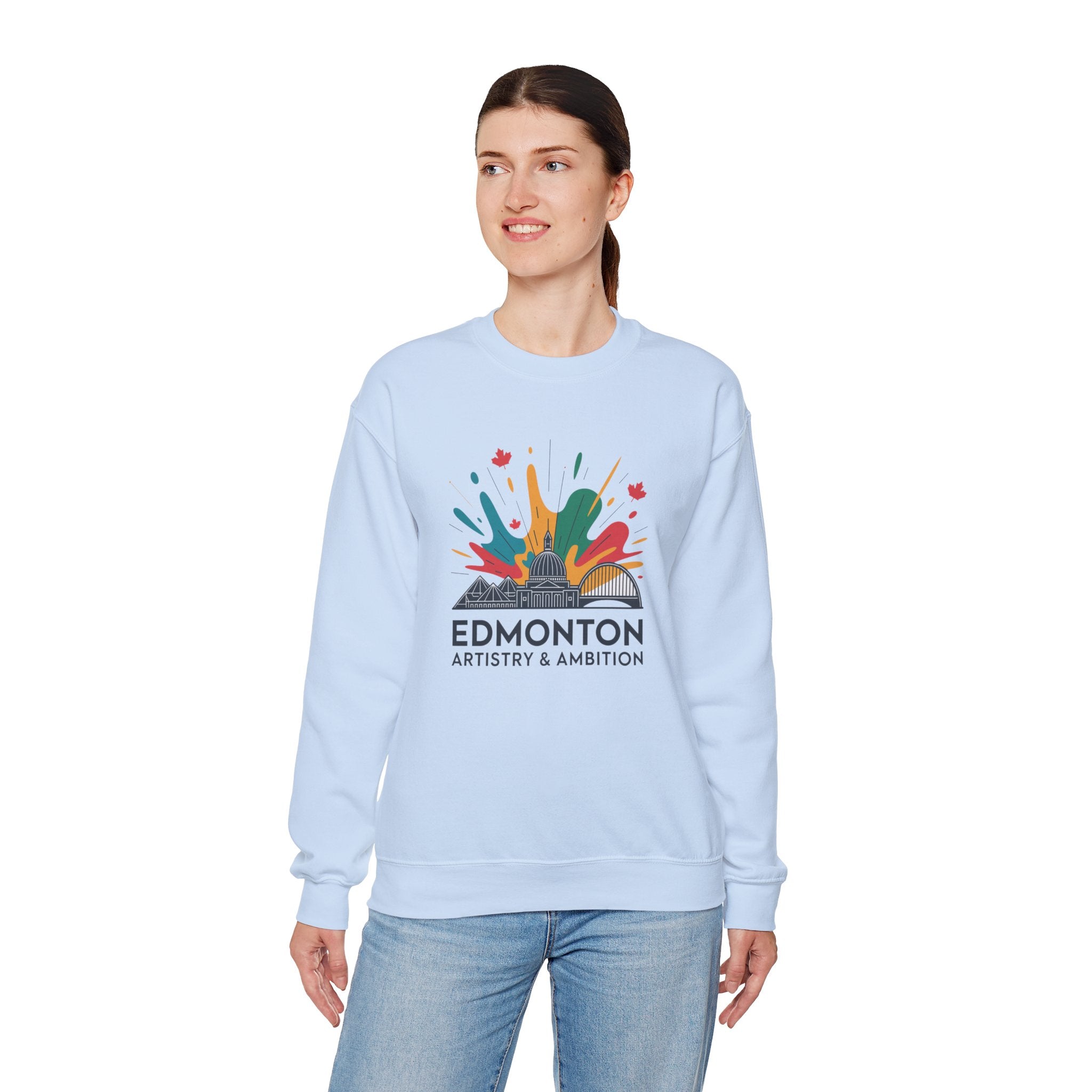 Edmonton Artistry & Ambition Crewneck Sweatshirt — City Arts Graphic Pullover