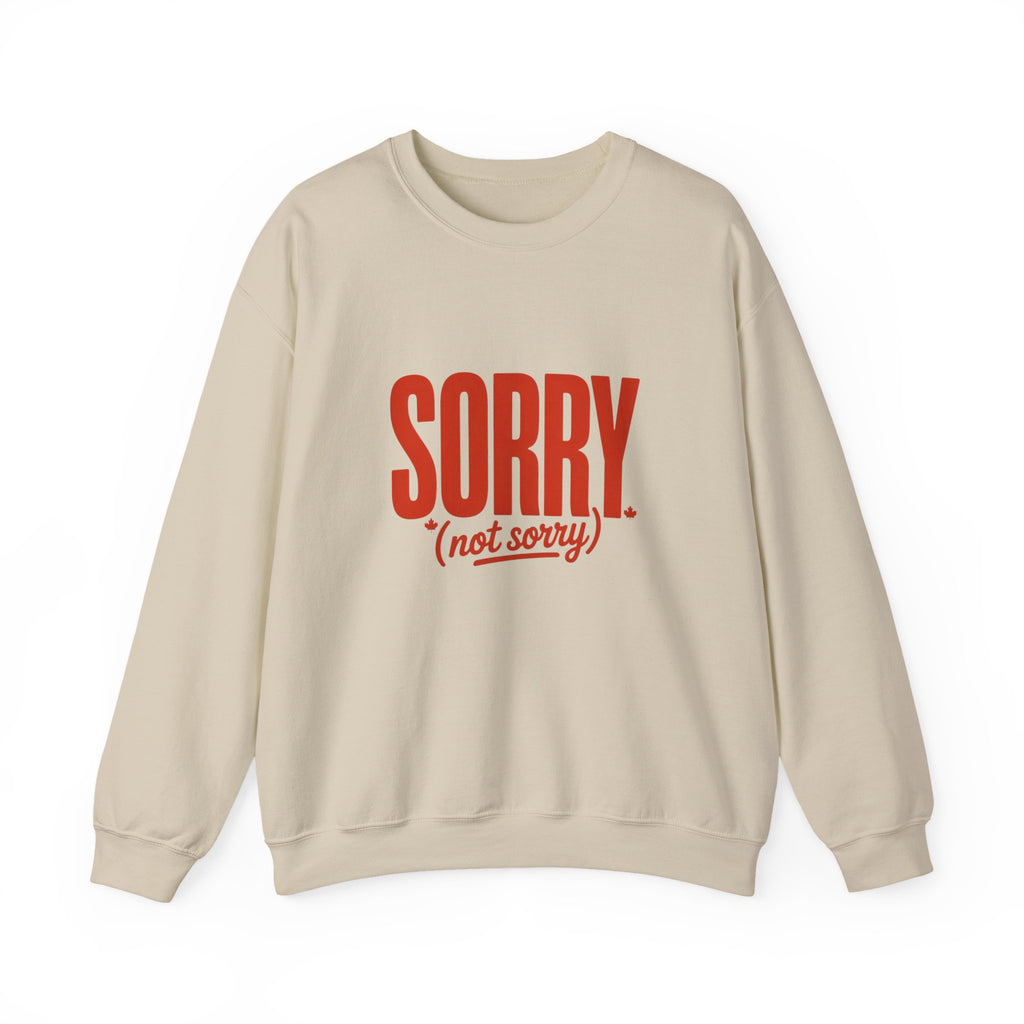 "SORRY. (not sorry)" Retro Bold Graphic Sweatshirt