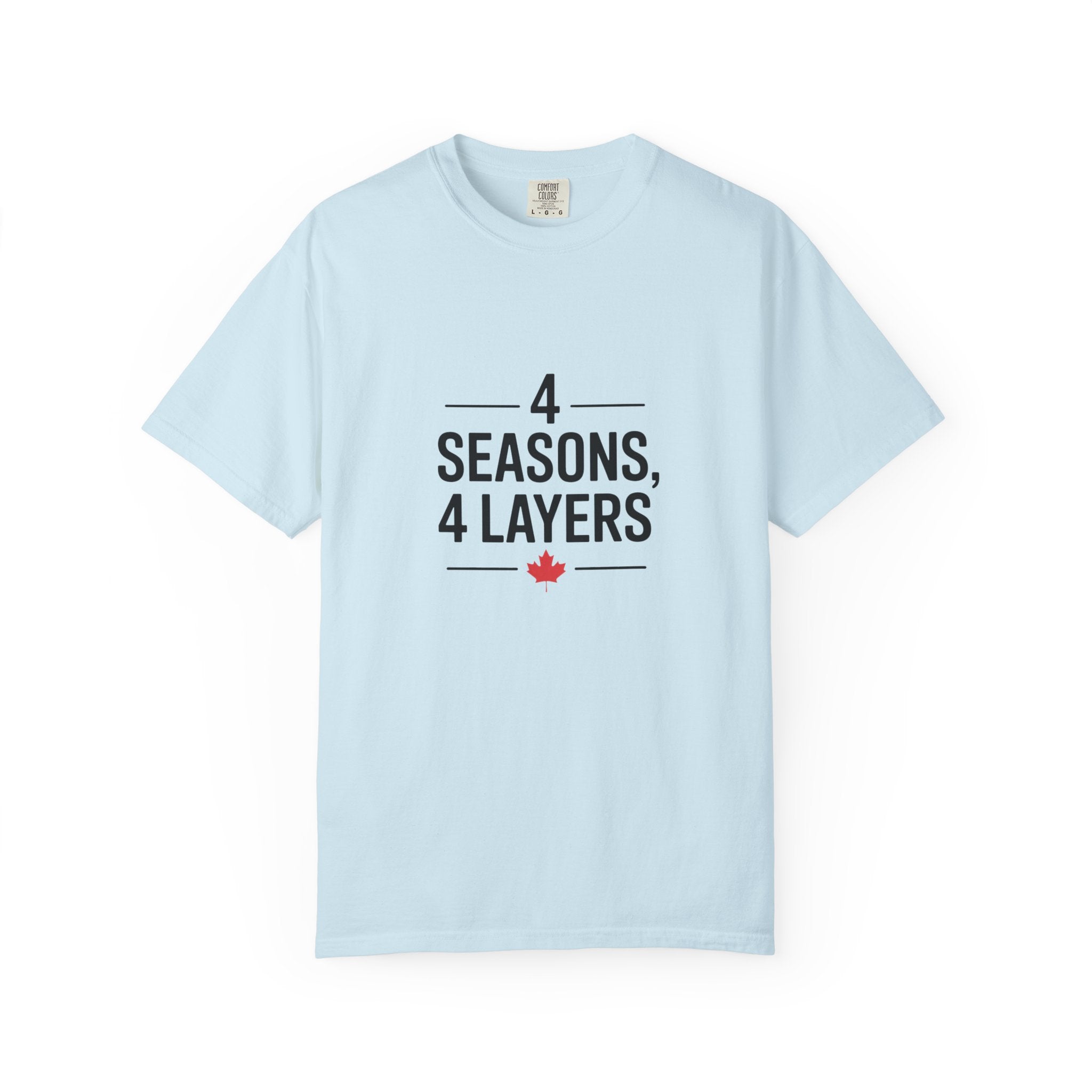 4 Seasons, 4 Layers T-Shirt — Canadian Maple Minimalist Tee
