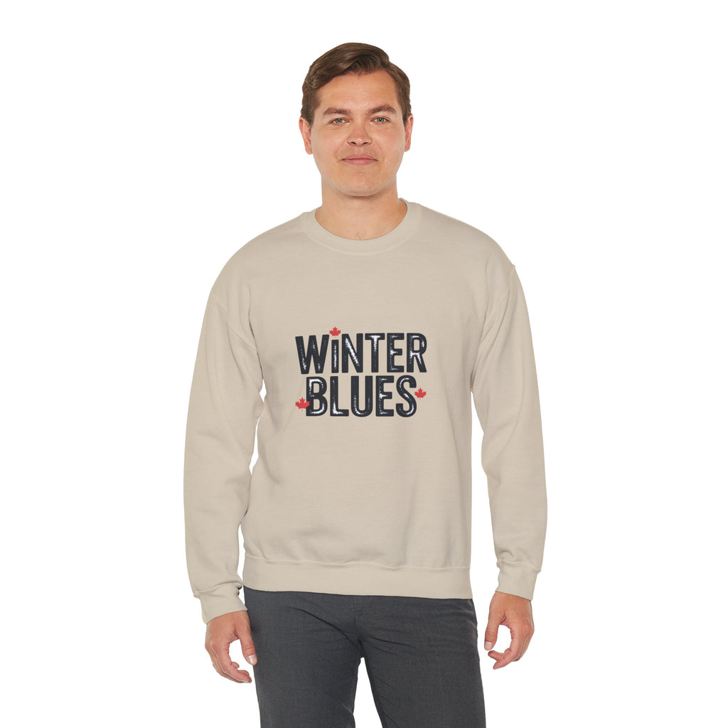 Winter Blues Sweatshirt — Cozy Seasonal Crewneck with Playful Text