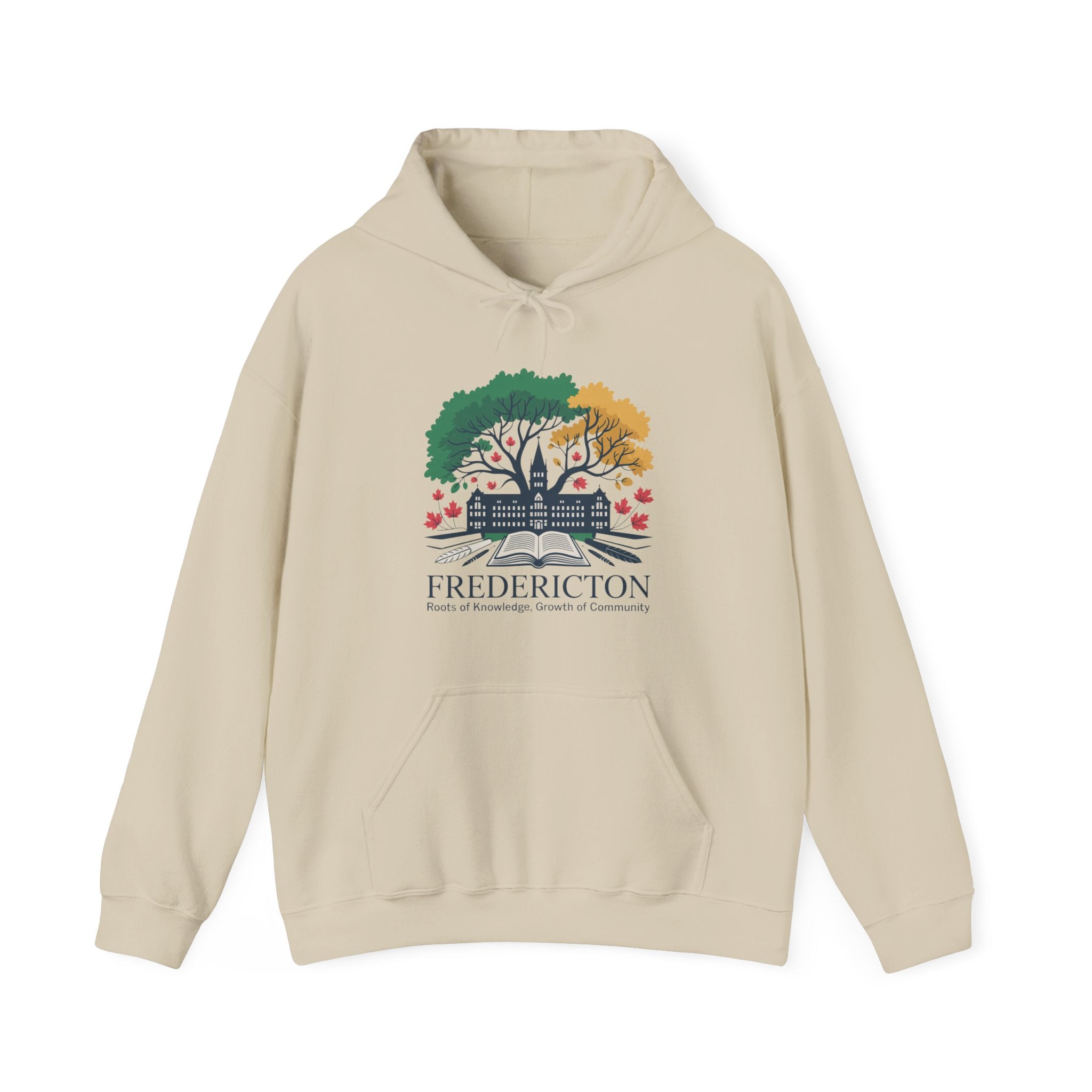 Fredericton Seasonal Tree Hoodie - Cityscape Autumn/Winter Sweatshirt